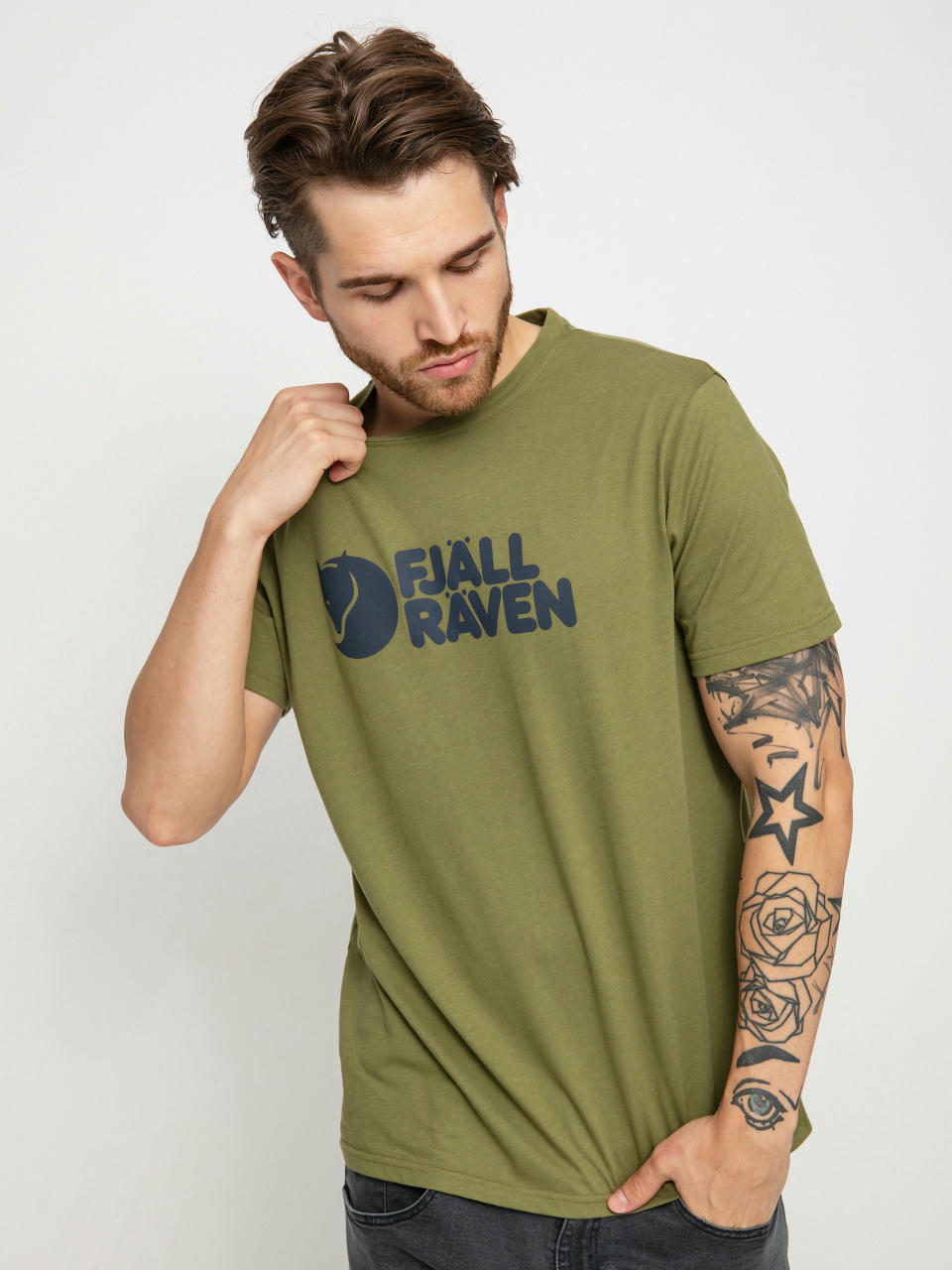 Fjallraven Logo T-shirt (caper green)