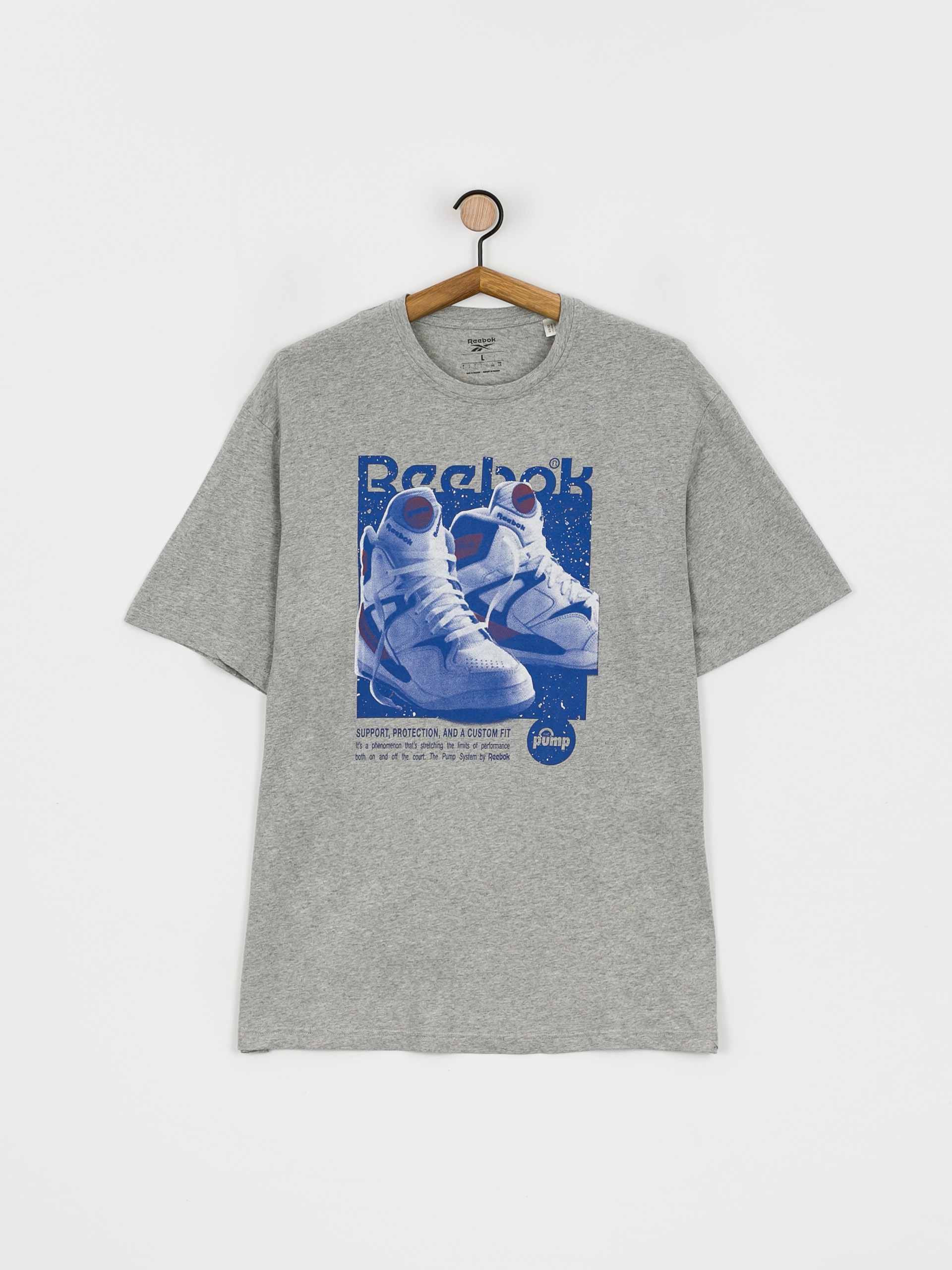 Reebok GS Retro Pump T shirt grey mgreyh