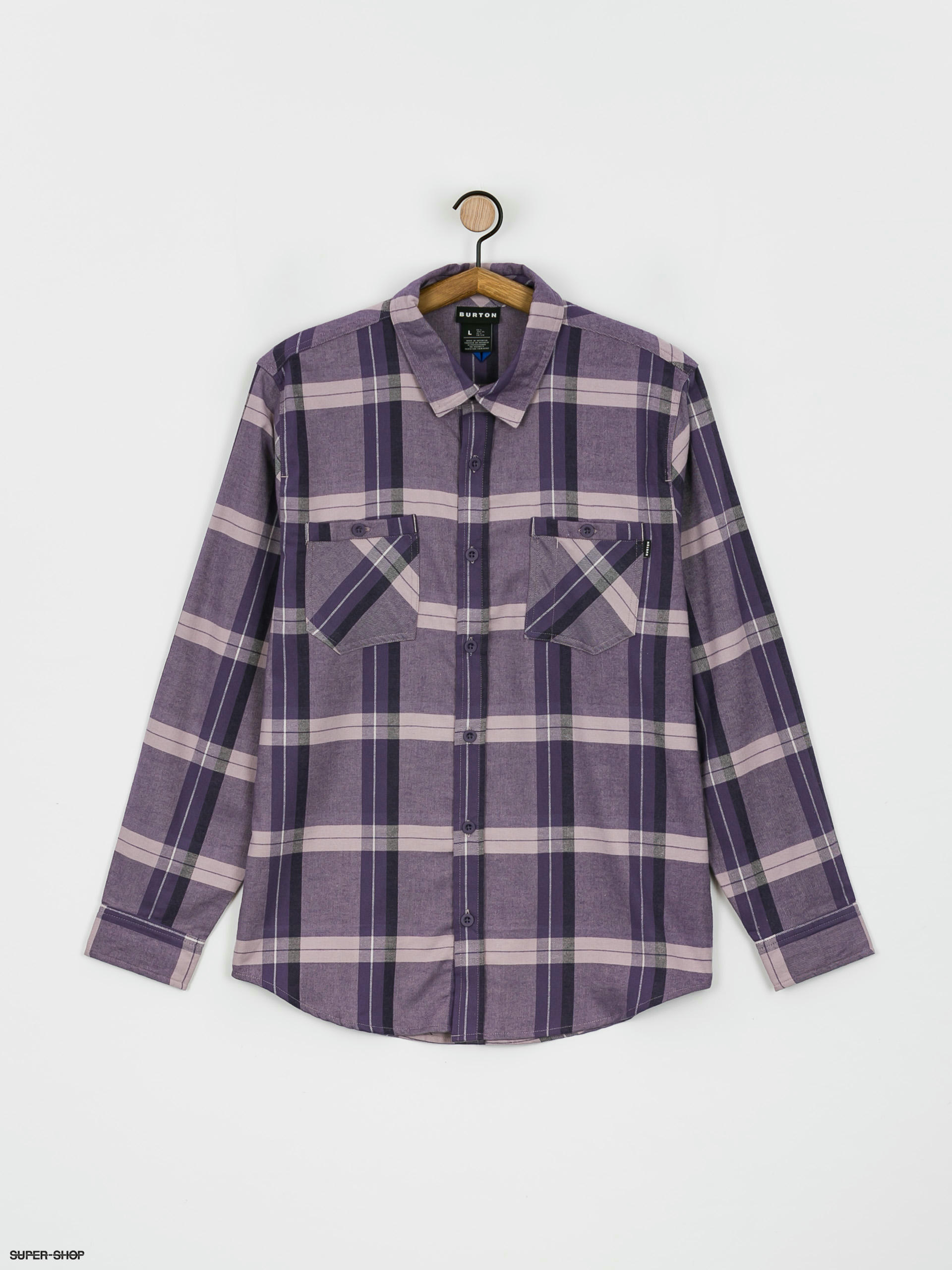 Burton Favorite Flannel Shirt (elderberry sparse plaid)