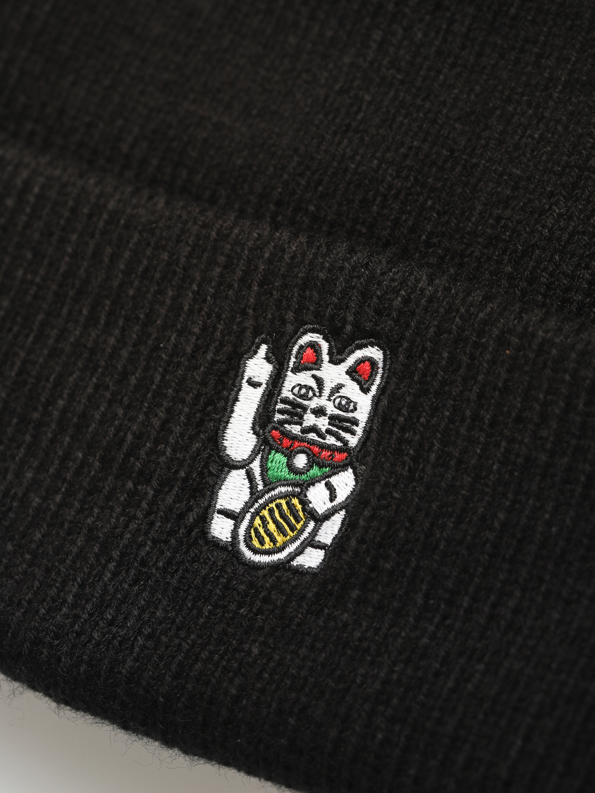 Iriedaily Bye Bye Cat Beanie (black)