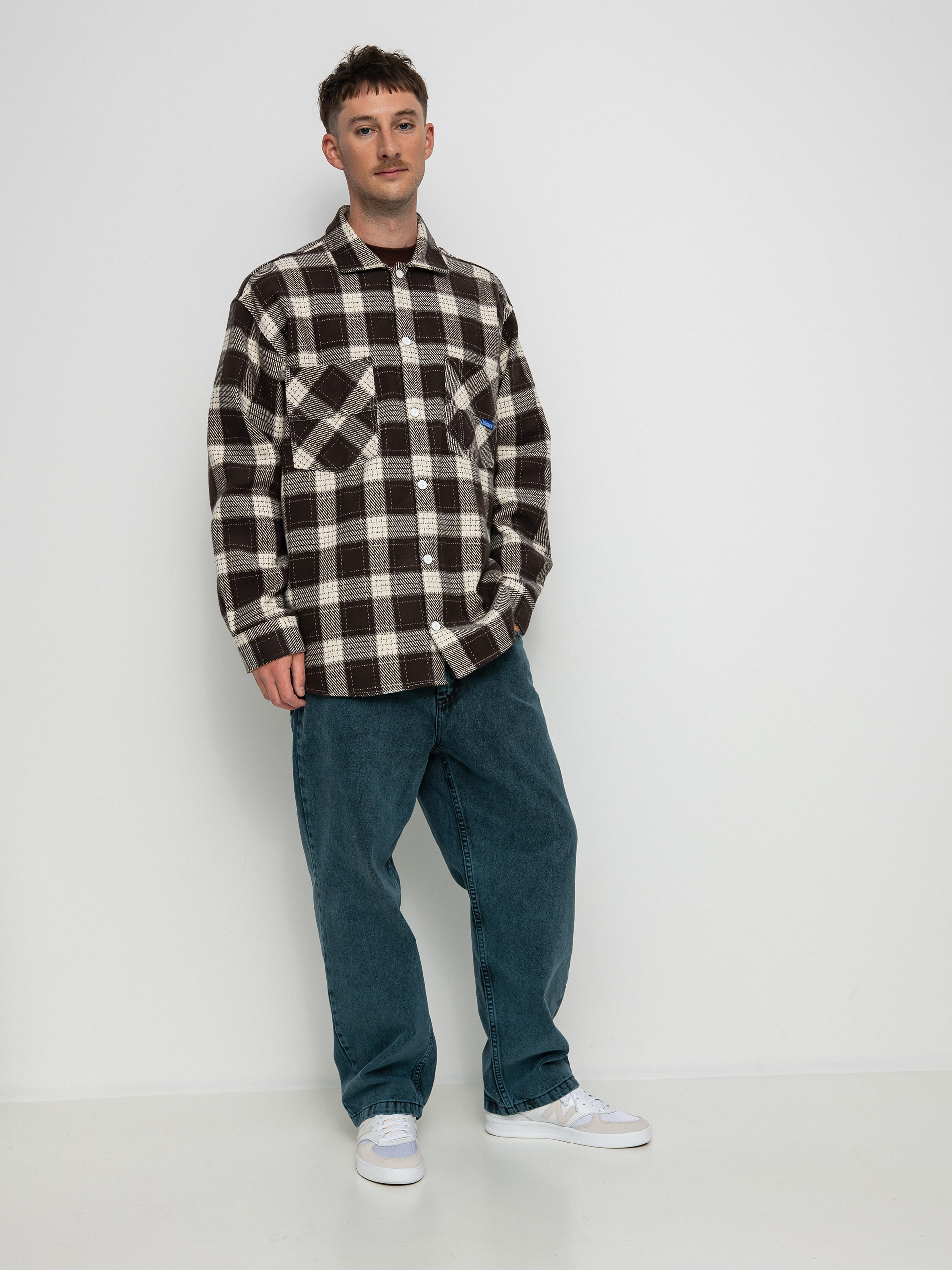 Polar Skate Big Boy Flannel Shirt (brown)