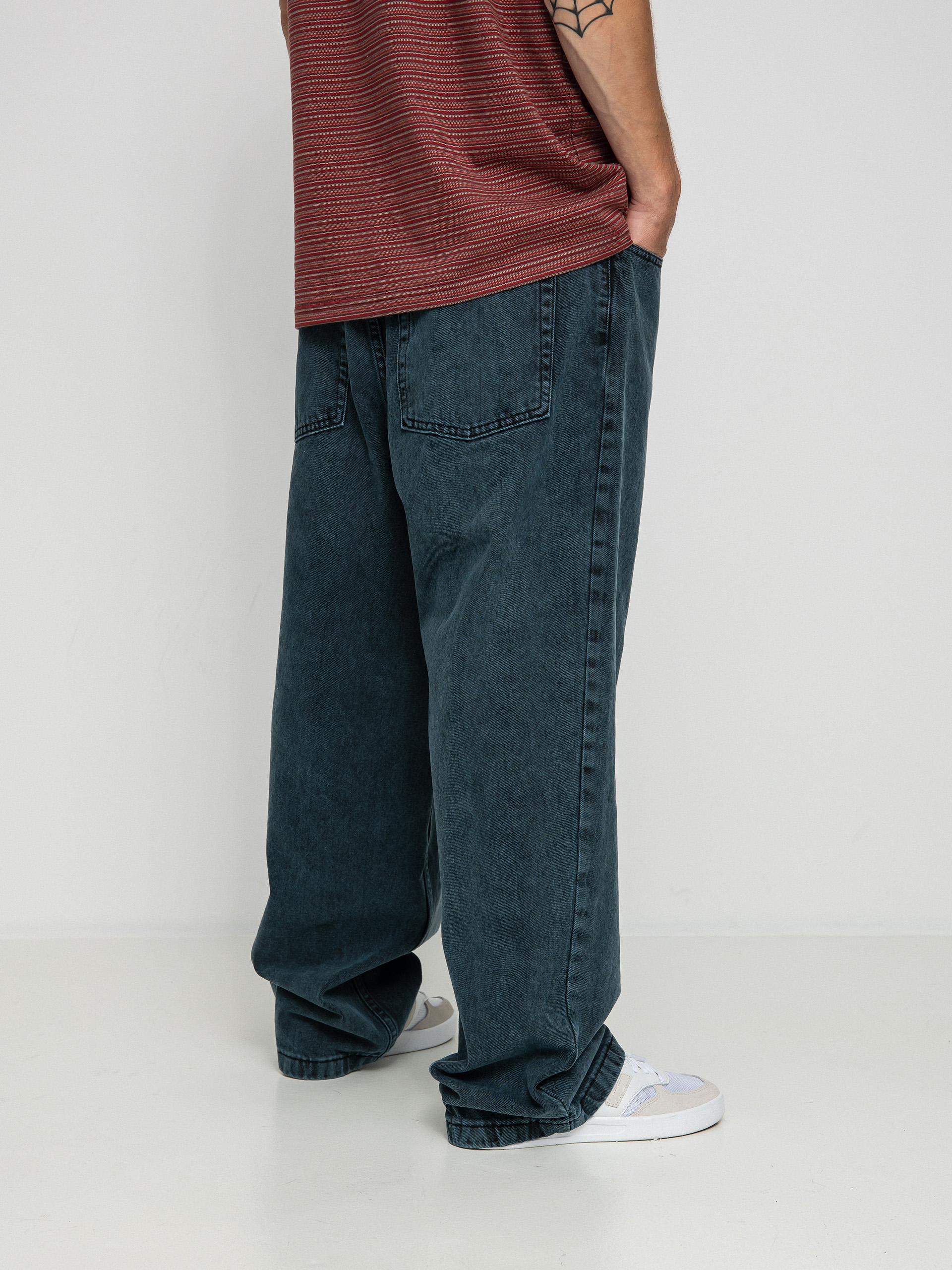 現金特価】 POLAR SKATE BIG BOY JEANS CYAN BLACK asakusa.sub.jp