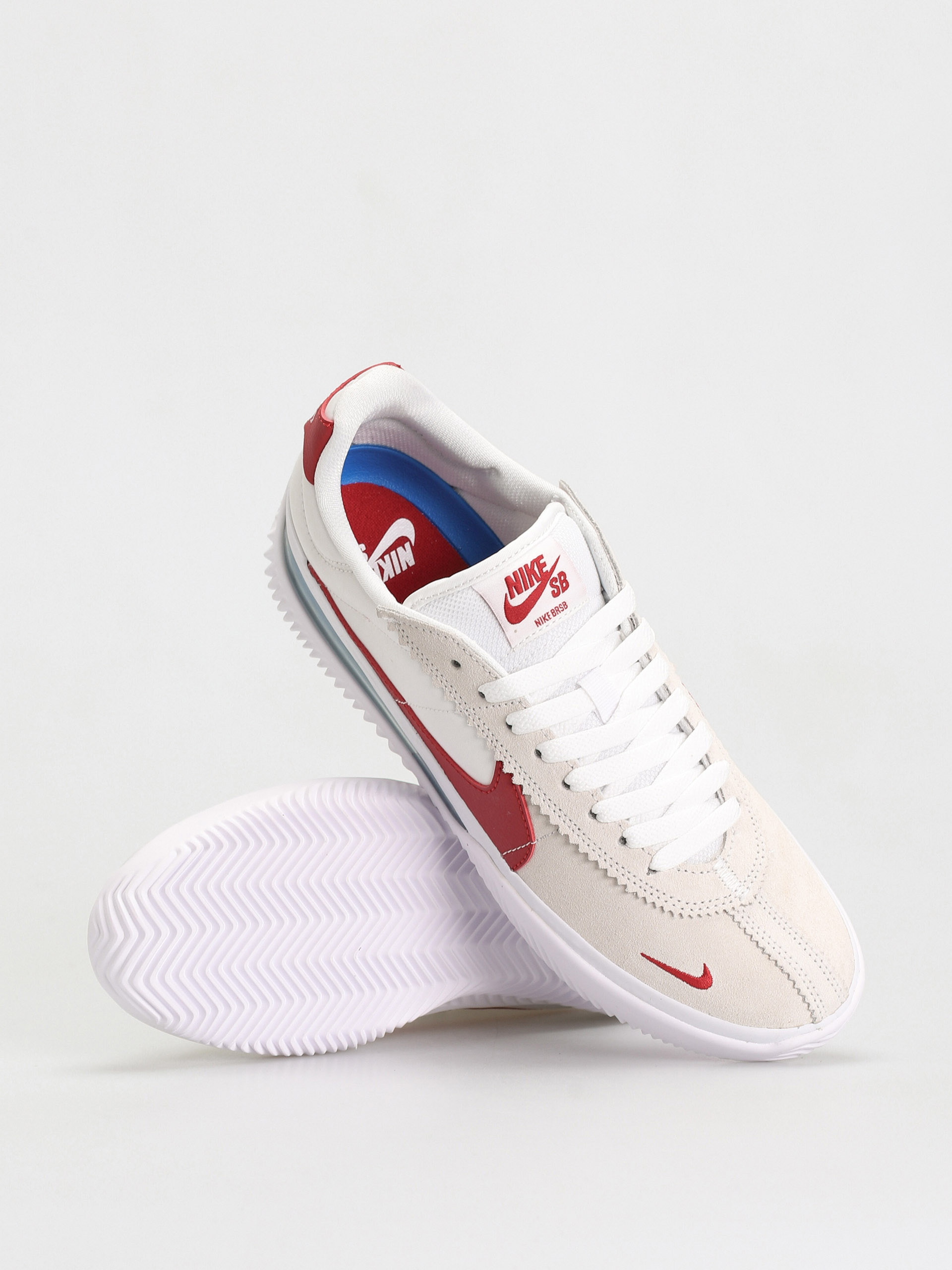 Nike SB BRSB Eco Schuhe - Weiß, Rot, Beige (white/varsity red varsity ...