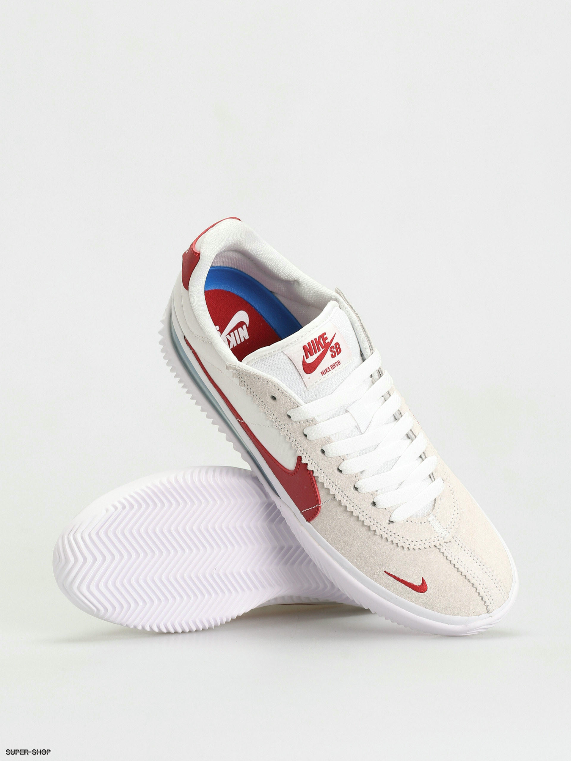 Nike SB BRSB Eco Shoes - white, red, beige (white/varsity red varsity royal  white)