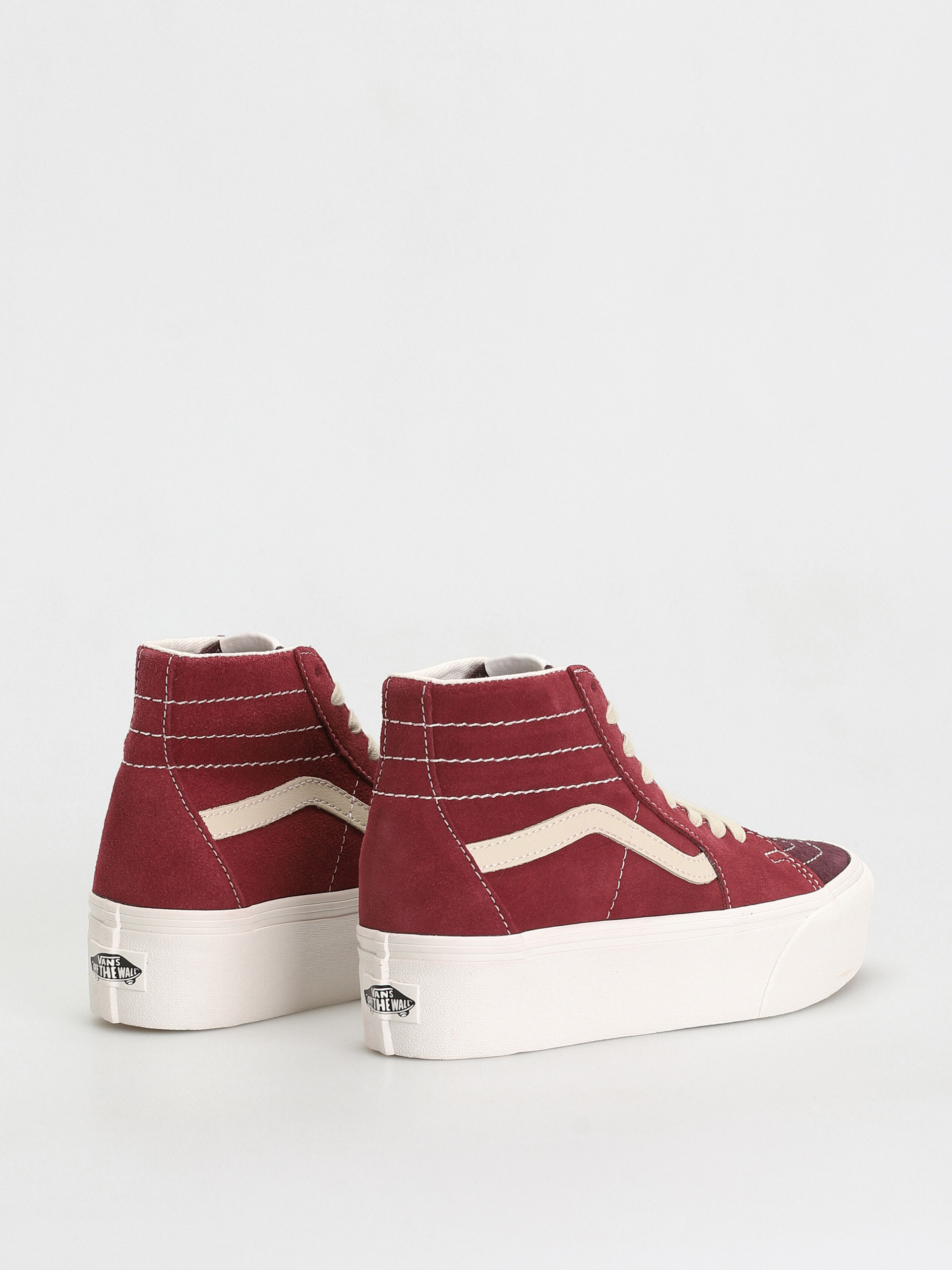 Vans Sk8 Hi Tapered Stackform Shoes brown (varsity suede tawny port)