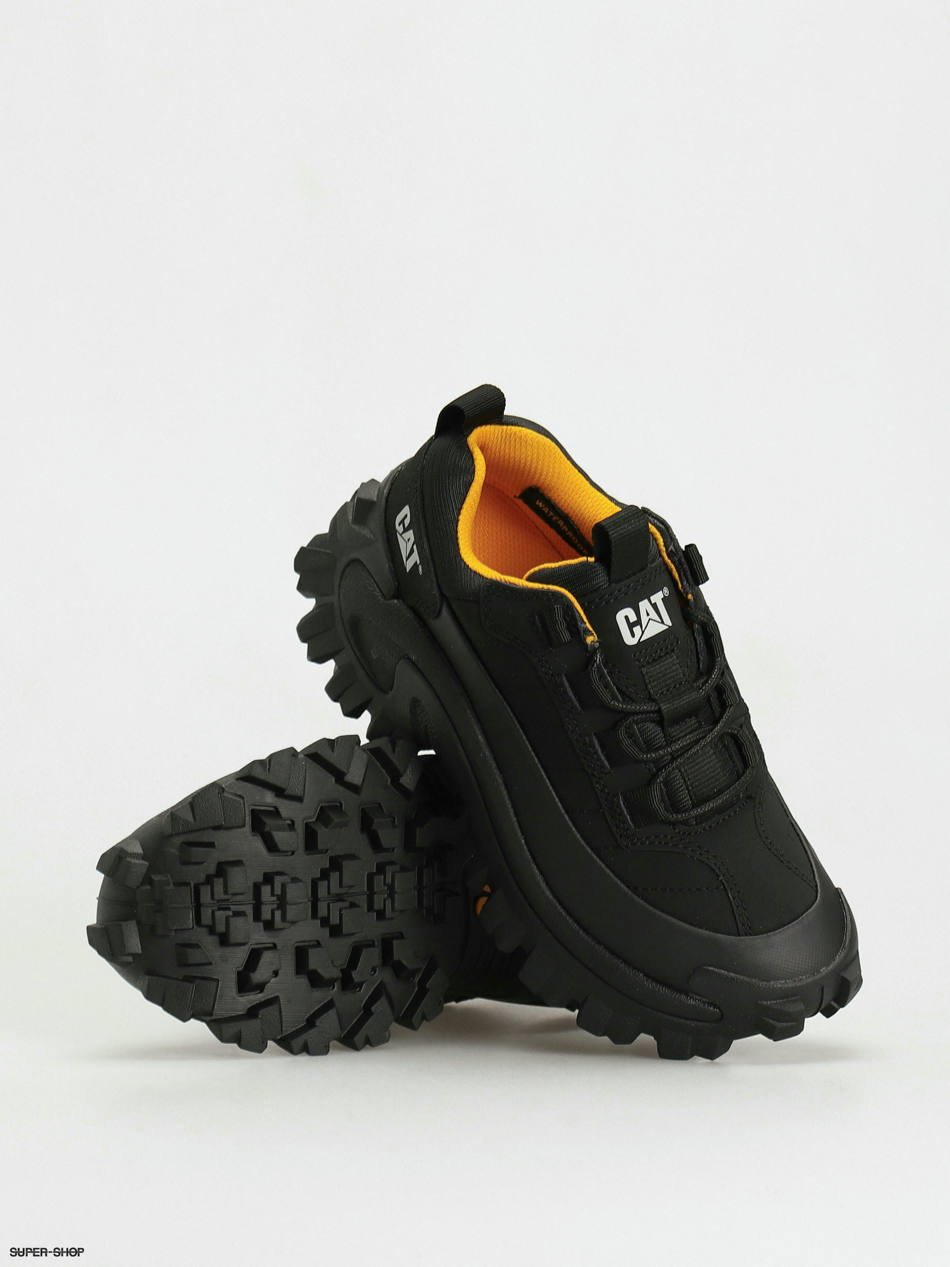 Cat intruder chunky sole trainers hot sale in black