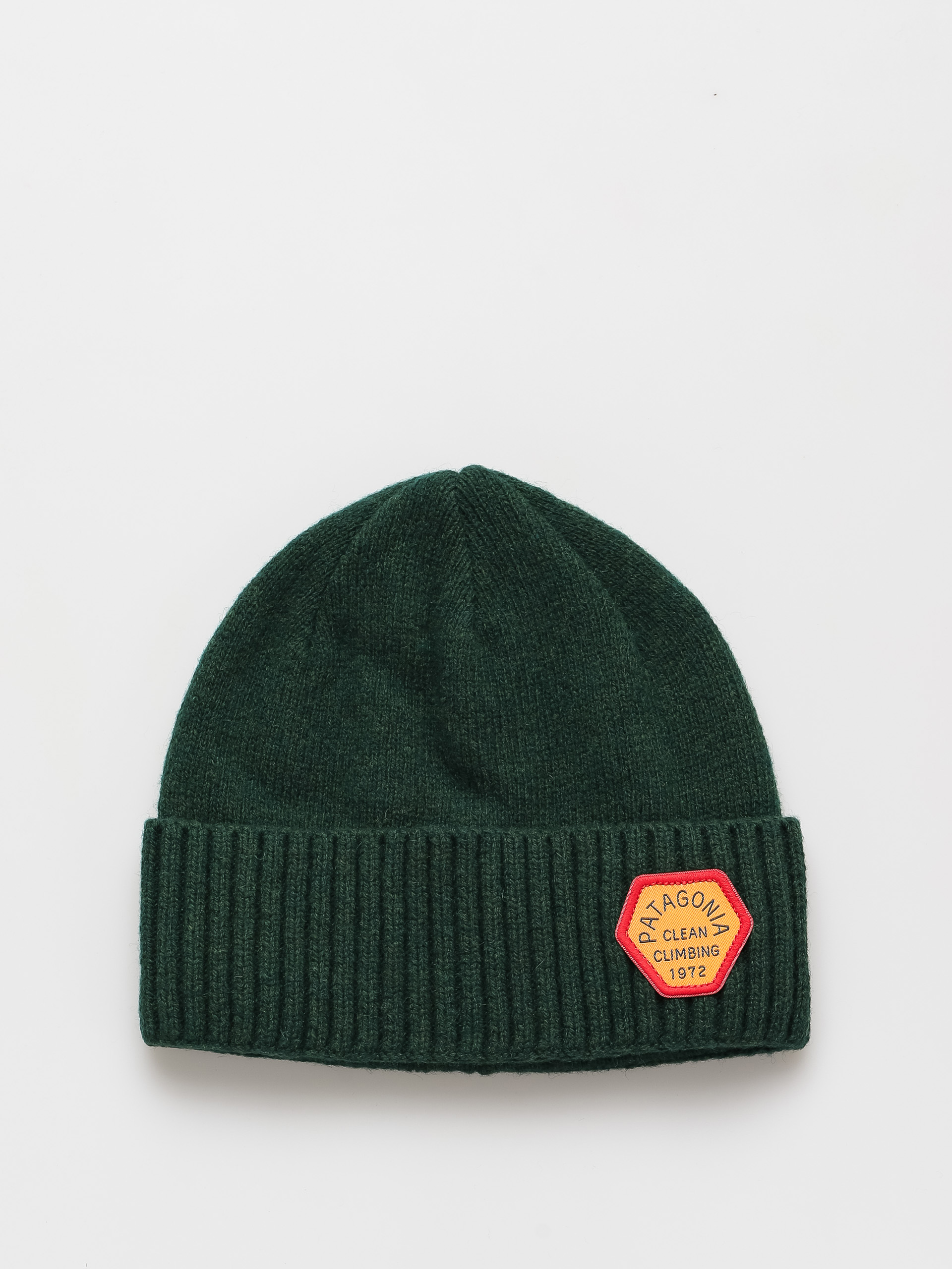 Patagonia Brodeo Beanie (clean climb patch/pinyon green)