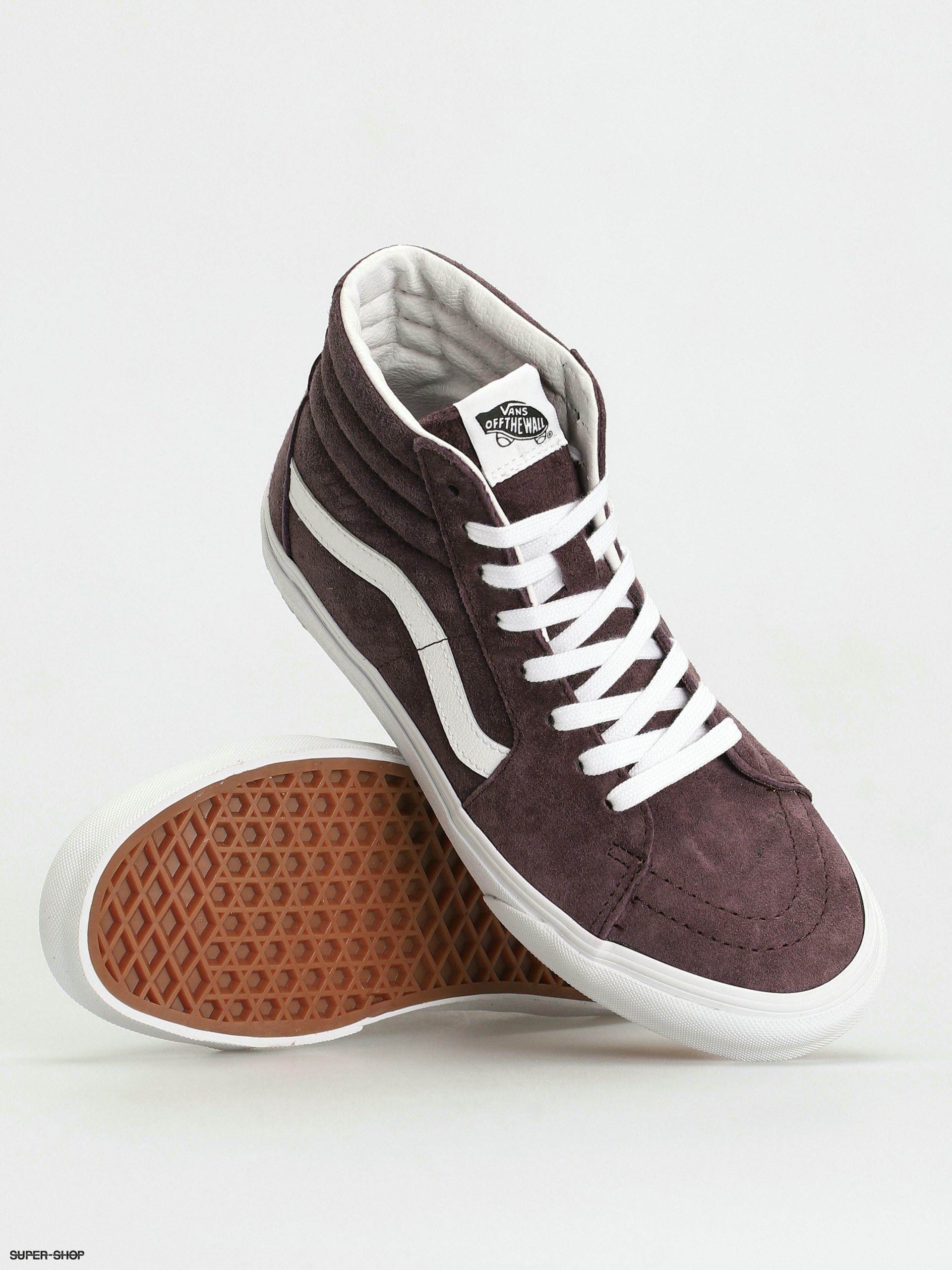 Vans sk8 hi hot sale wine