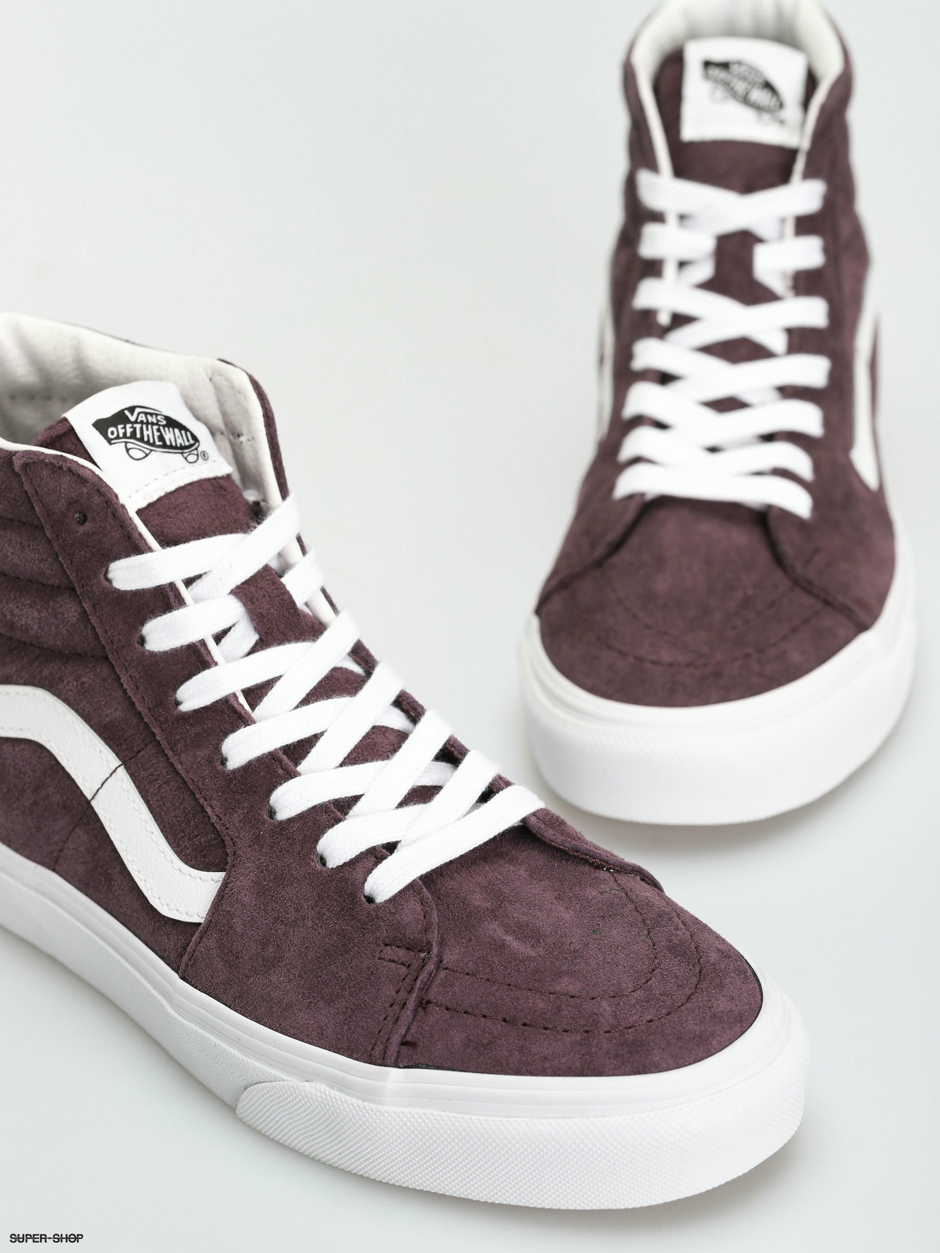 Vans Sk8 Hi Shoes (pig suede wine tasting)