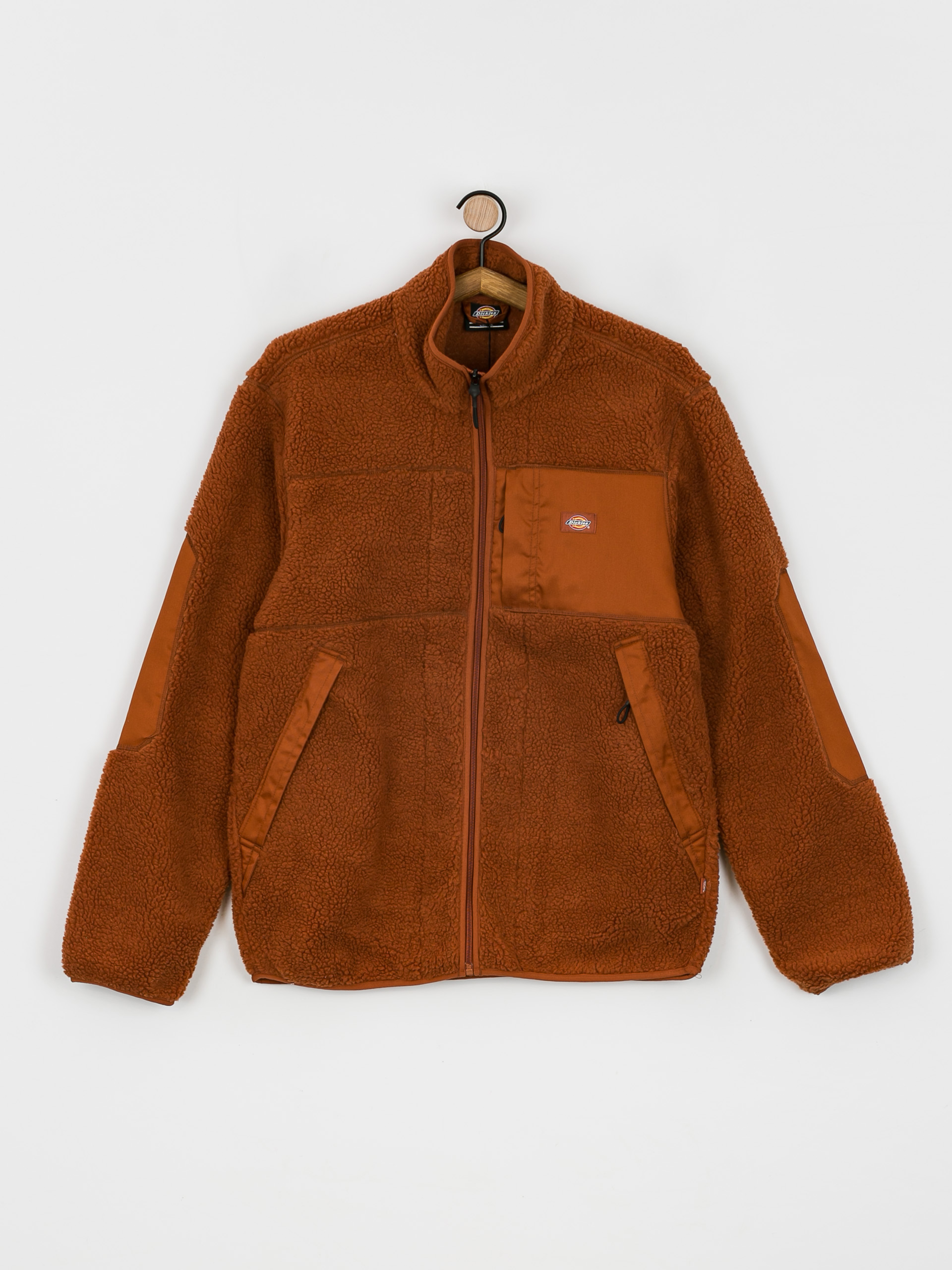 Mens Dickies Red Chute Sherpa Fleece  (gingerbread)
