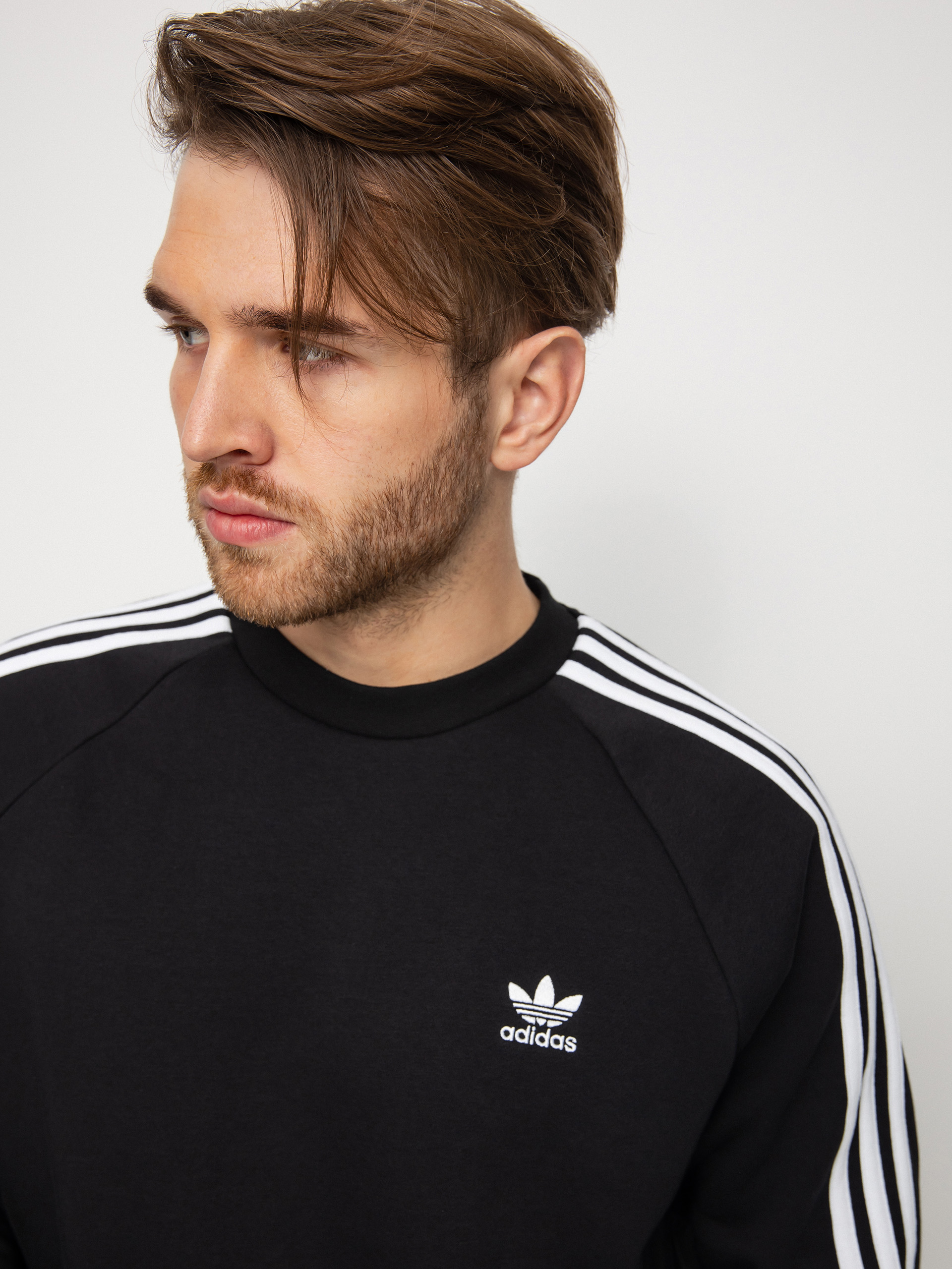 adidas Originals 3 Stripes Crew Sweatshirt (black)
