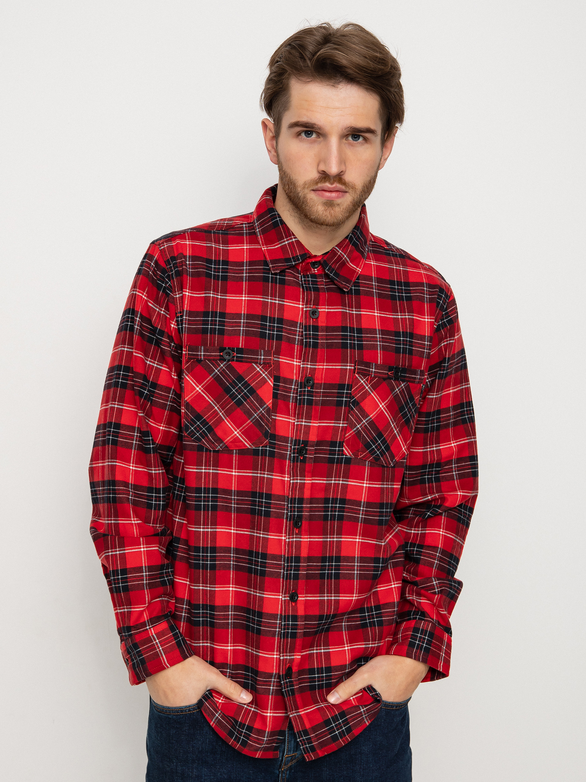 Burton Favorite Flannel Hemd (tomato bradley plaid)