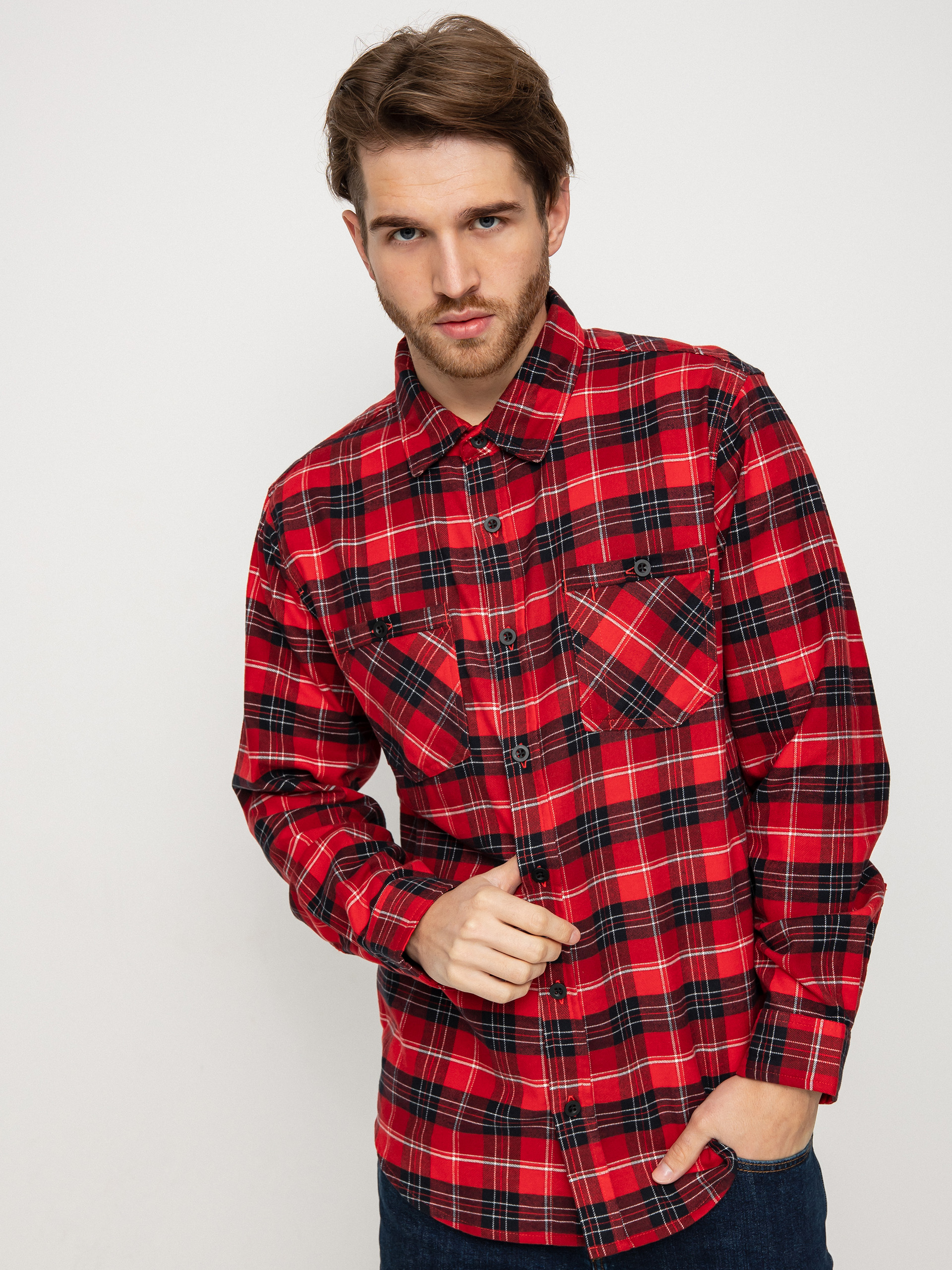 Burton Favorite Flannel Shirt (tomato bradley plaid)