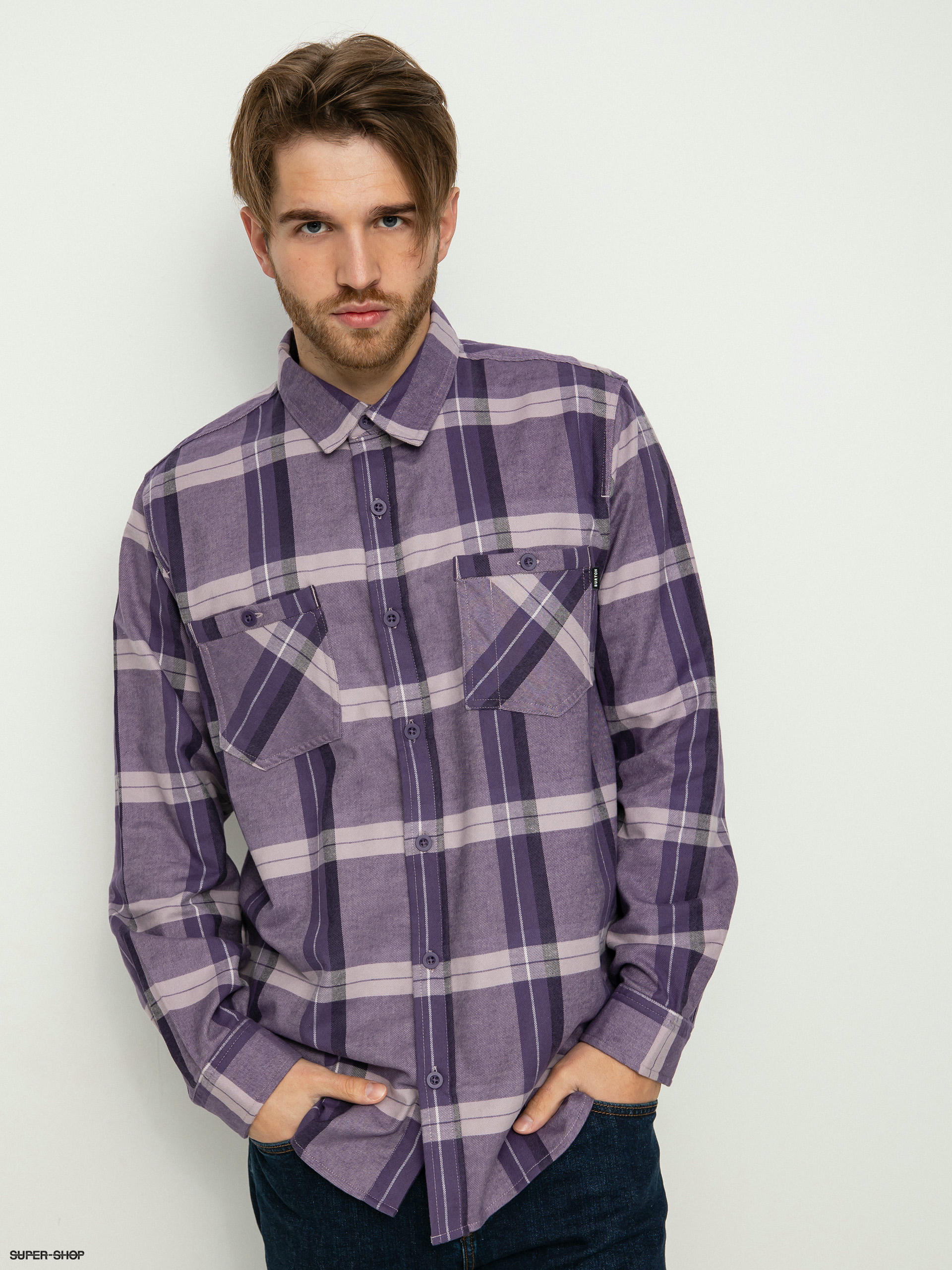 Burton Favorite Flannel Shirt elderberry sparse plaid