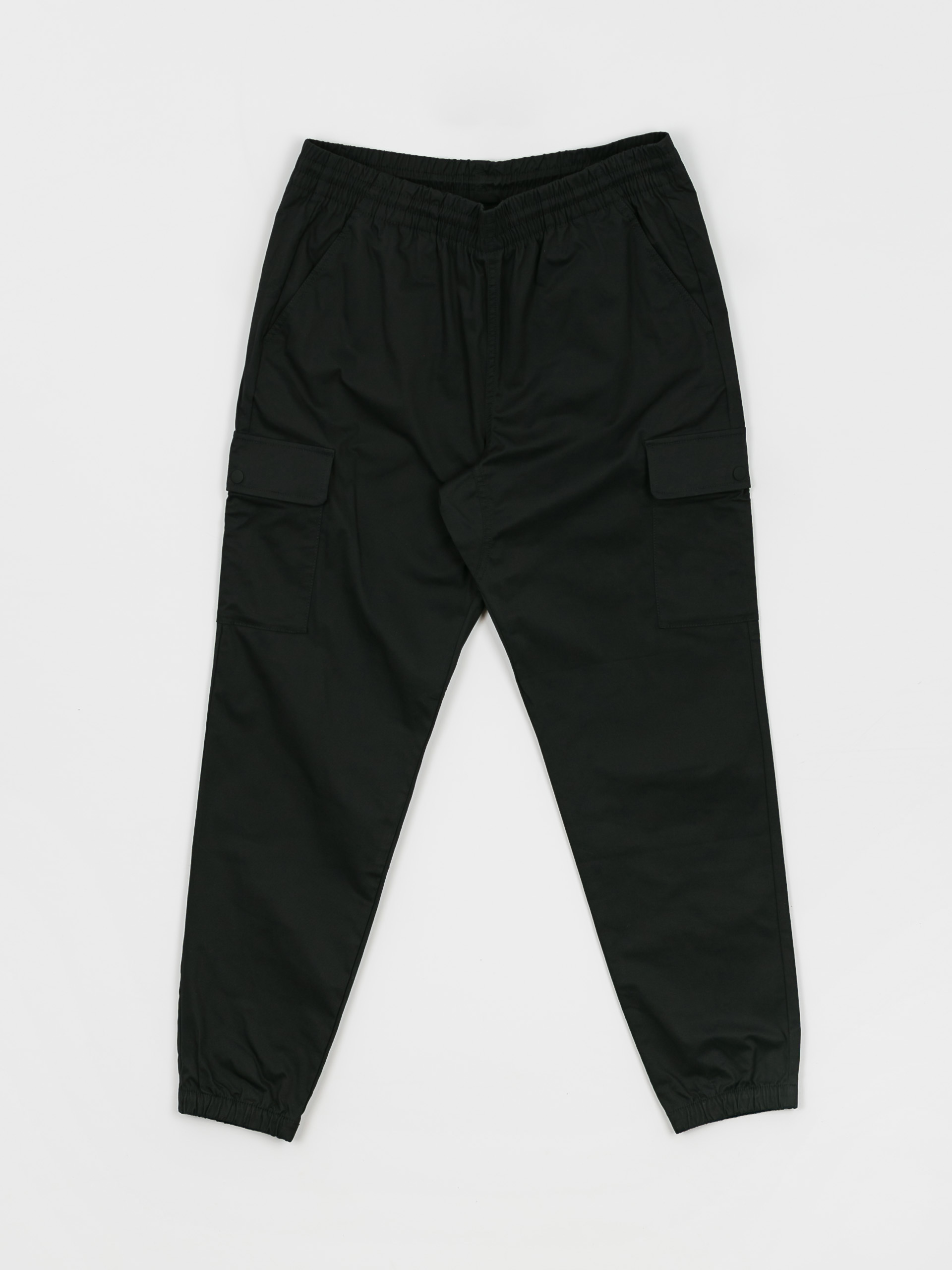 black woven cargo pants