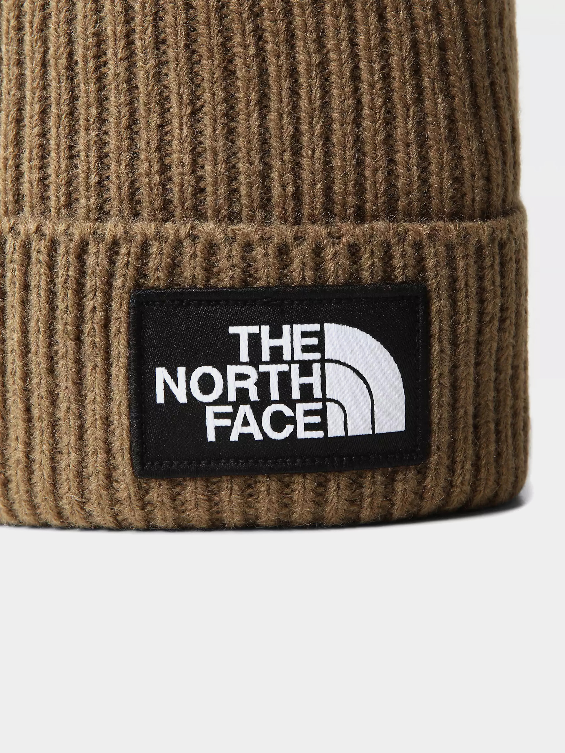 The North Face TNF Logo Box Beanie (military olive)