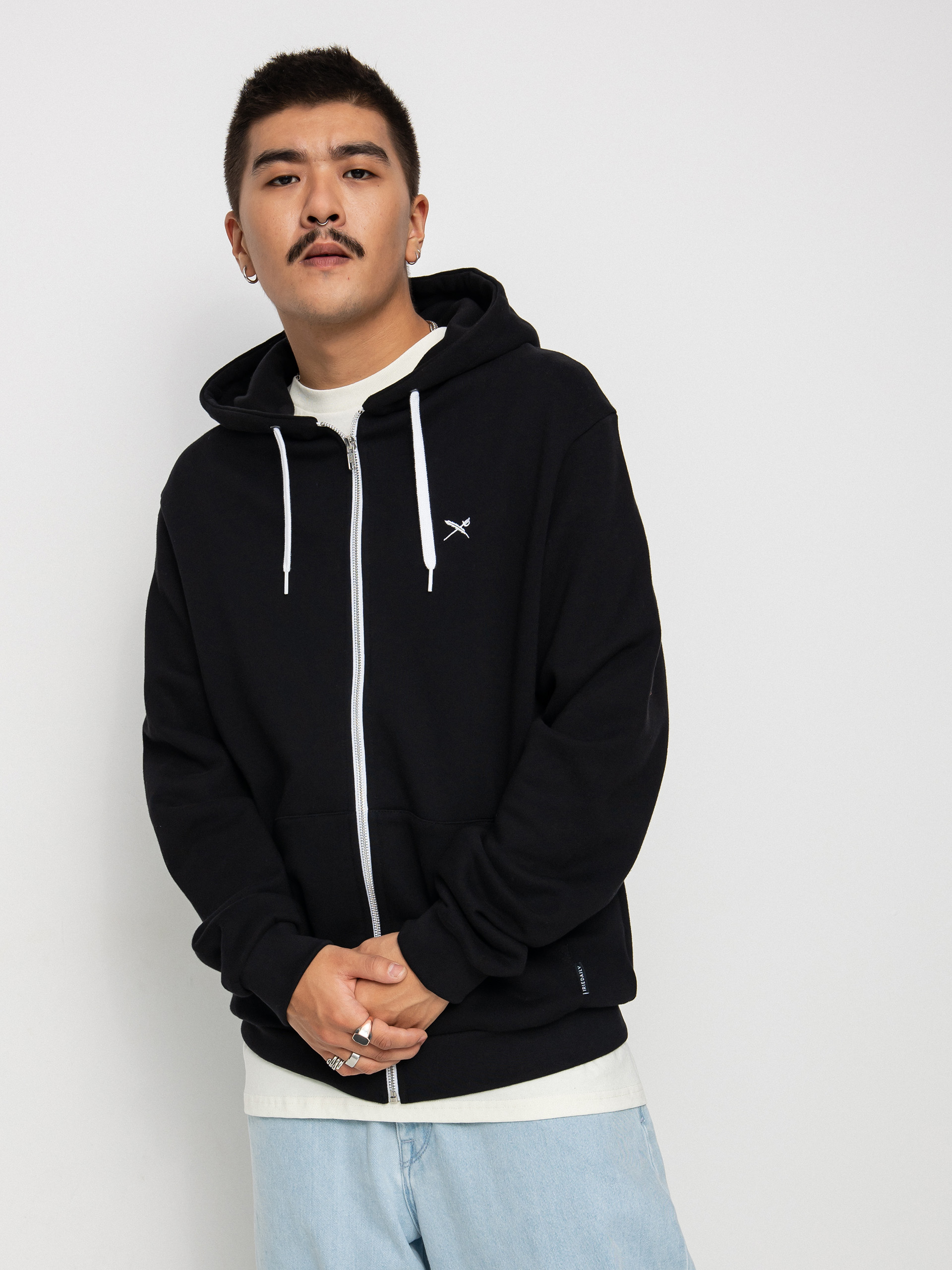 Iriedaily Mini Flag 2 Zip Sweatshirt (black)