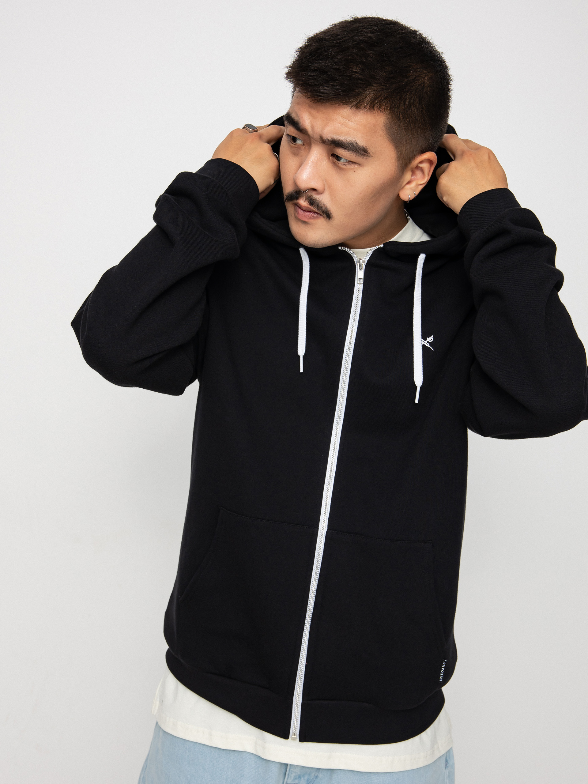 Iriedaily Mini Flag 2 Zip Sweatshirt (black)