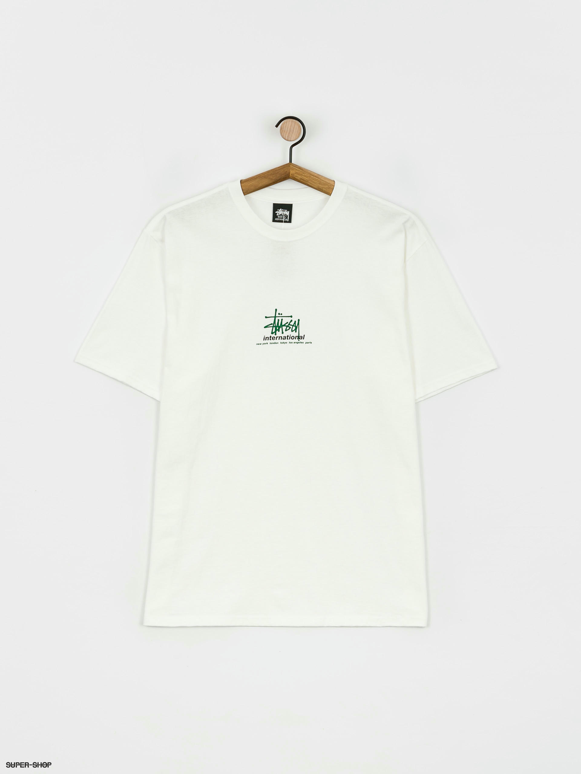 White cotton t-shirt Stussy White size M International in Cotton - 15211933