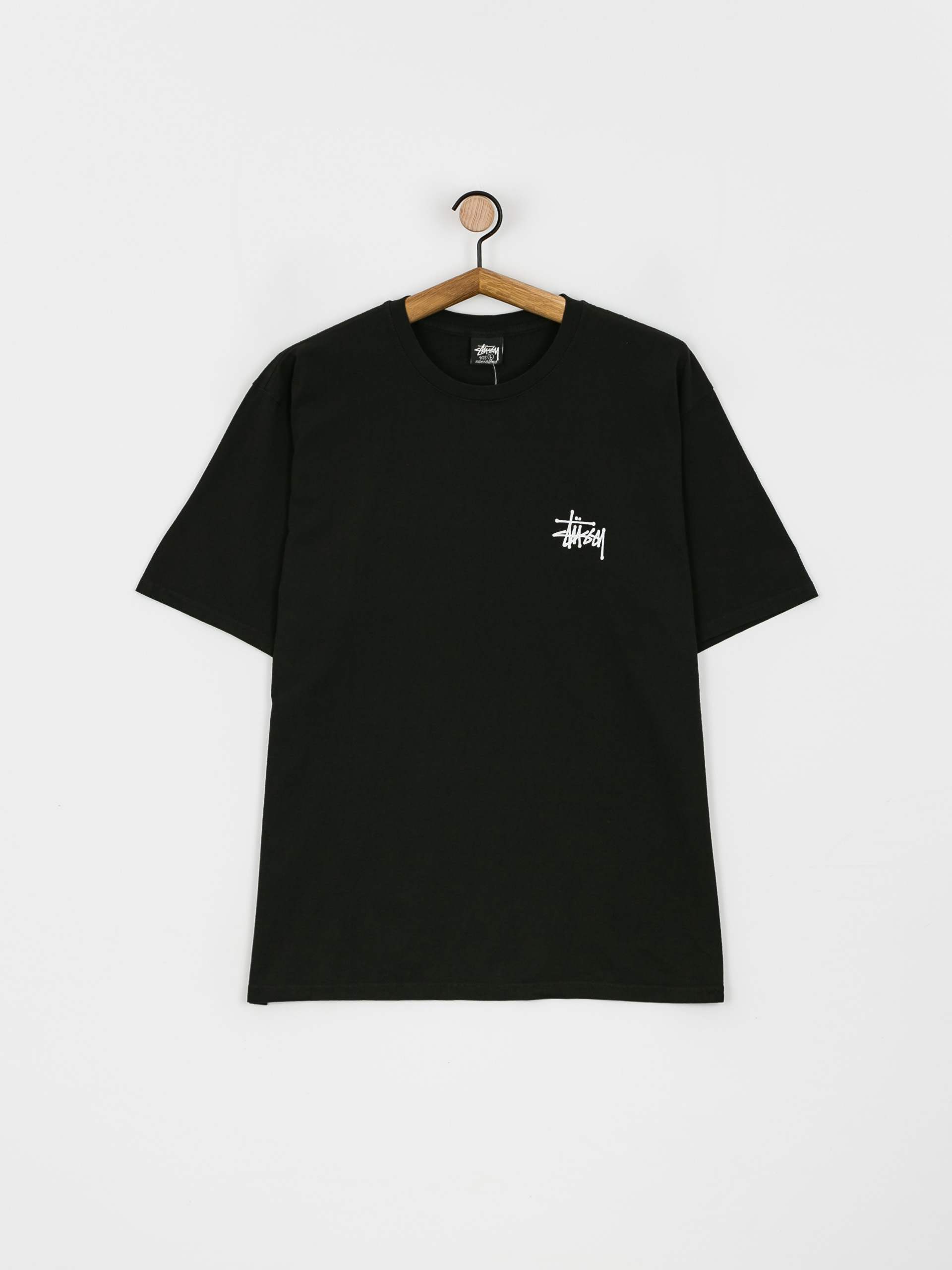 Stussy Basic Pig. Dyed T-shirt (black)