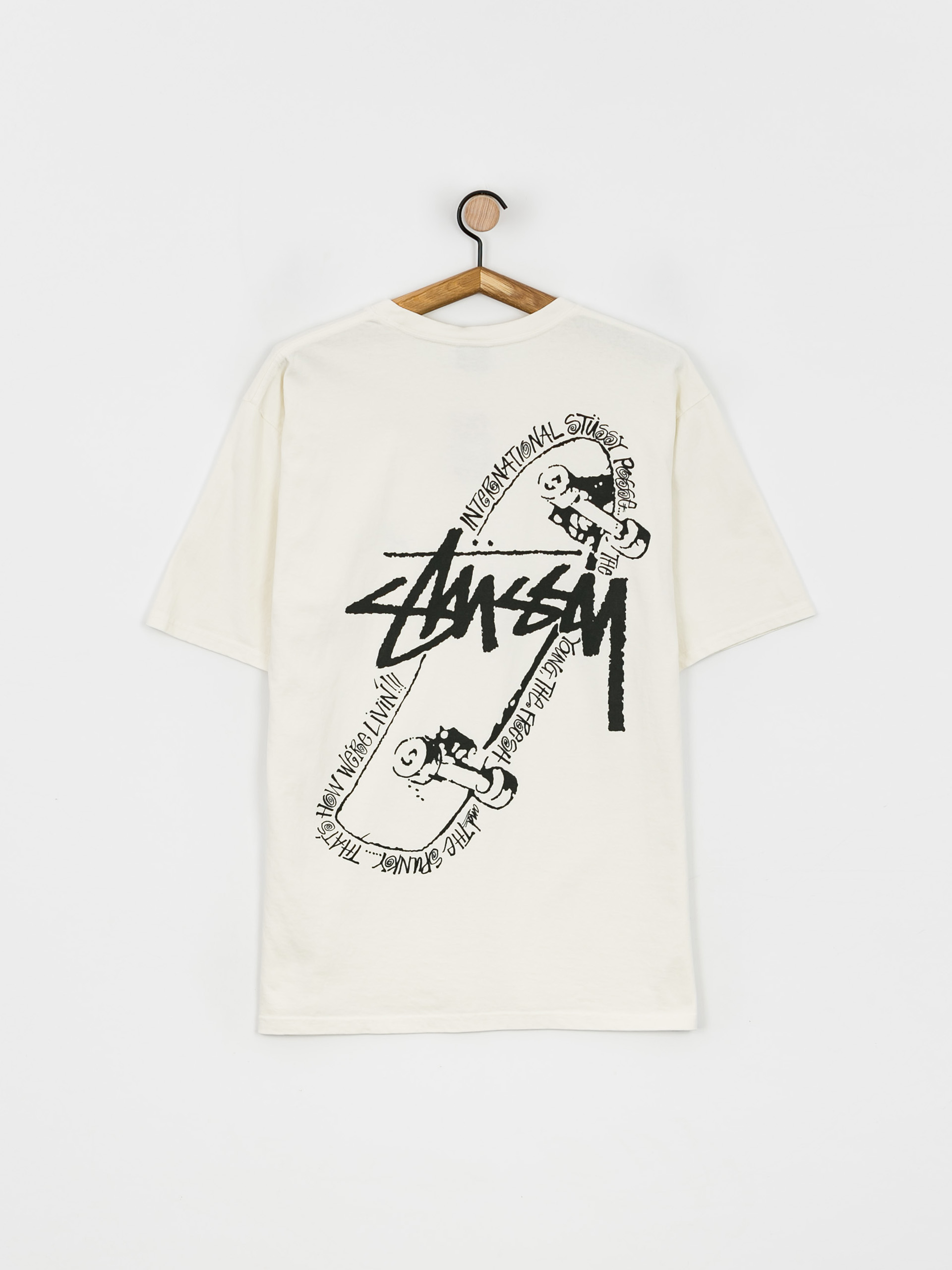 Stussy Skate Posse Pig. Dyed T-shirt (natural)
