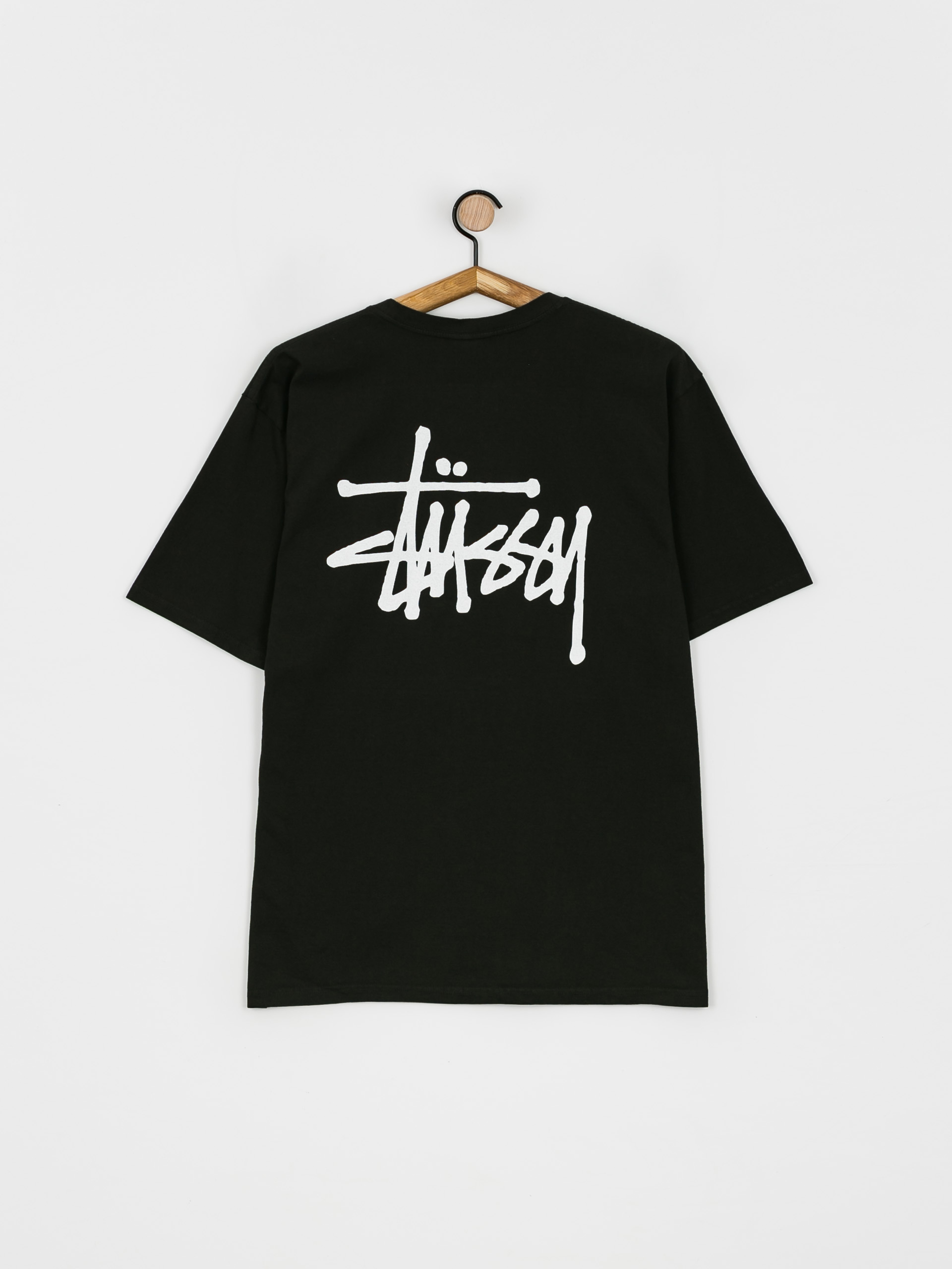 Stussy Basic Pig. Dyed T-shirt (black)
