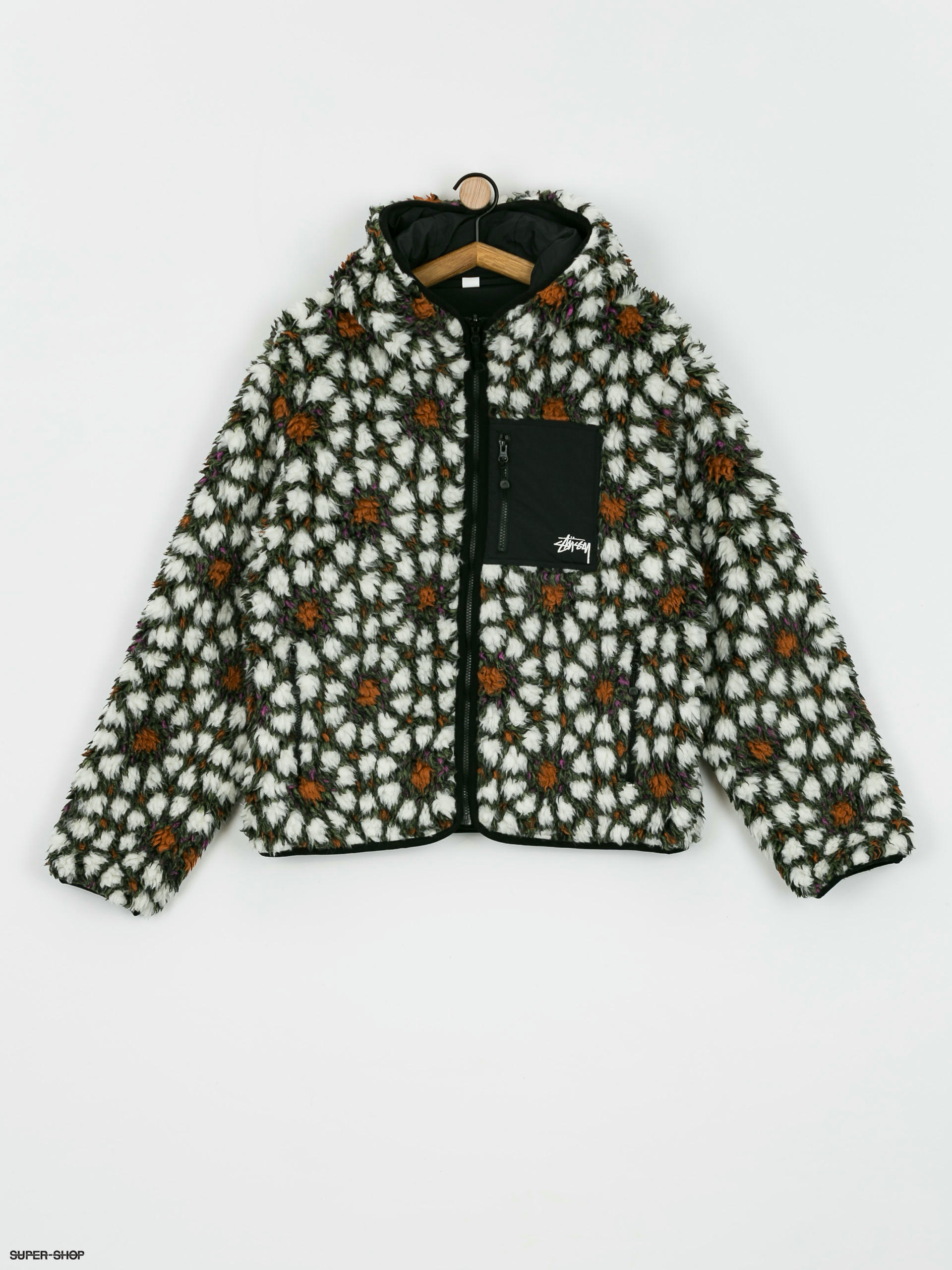 Stussy Pattern Sherpa Jacket (natural)