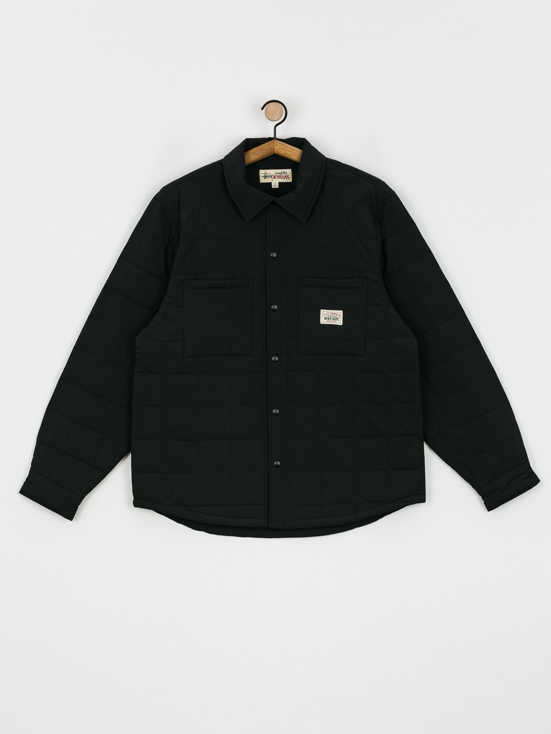 Stussy Quilted Fatigue Shirt (black)