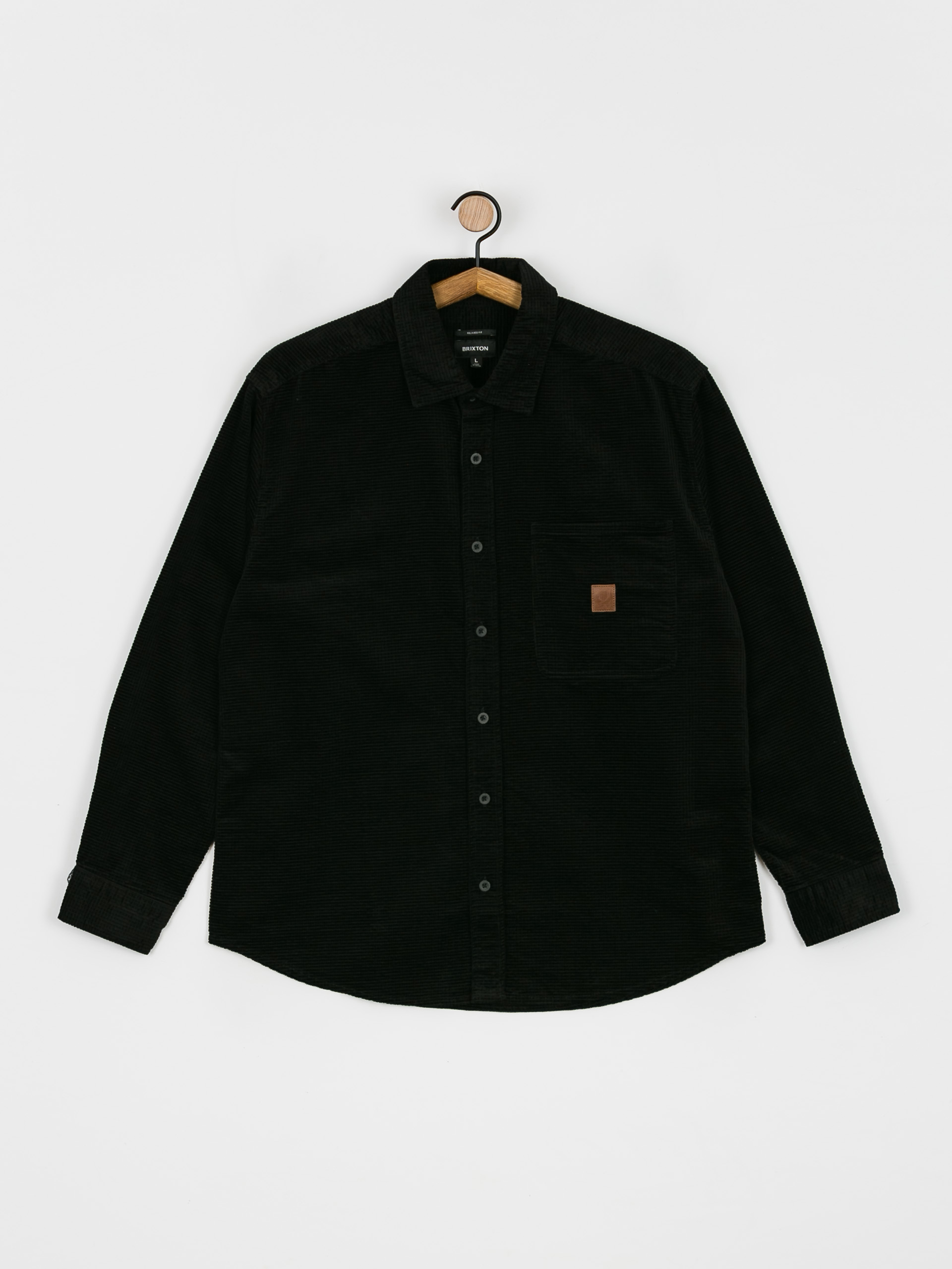 Brixton Porter Waffle Corduroy Ls Shirt (black)