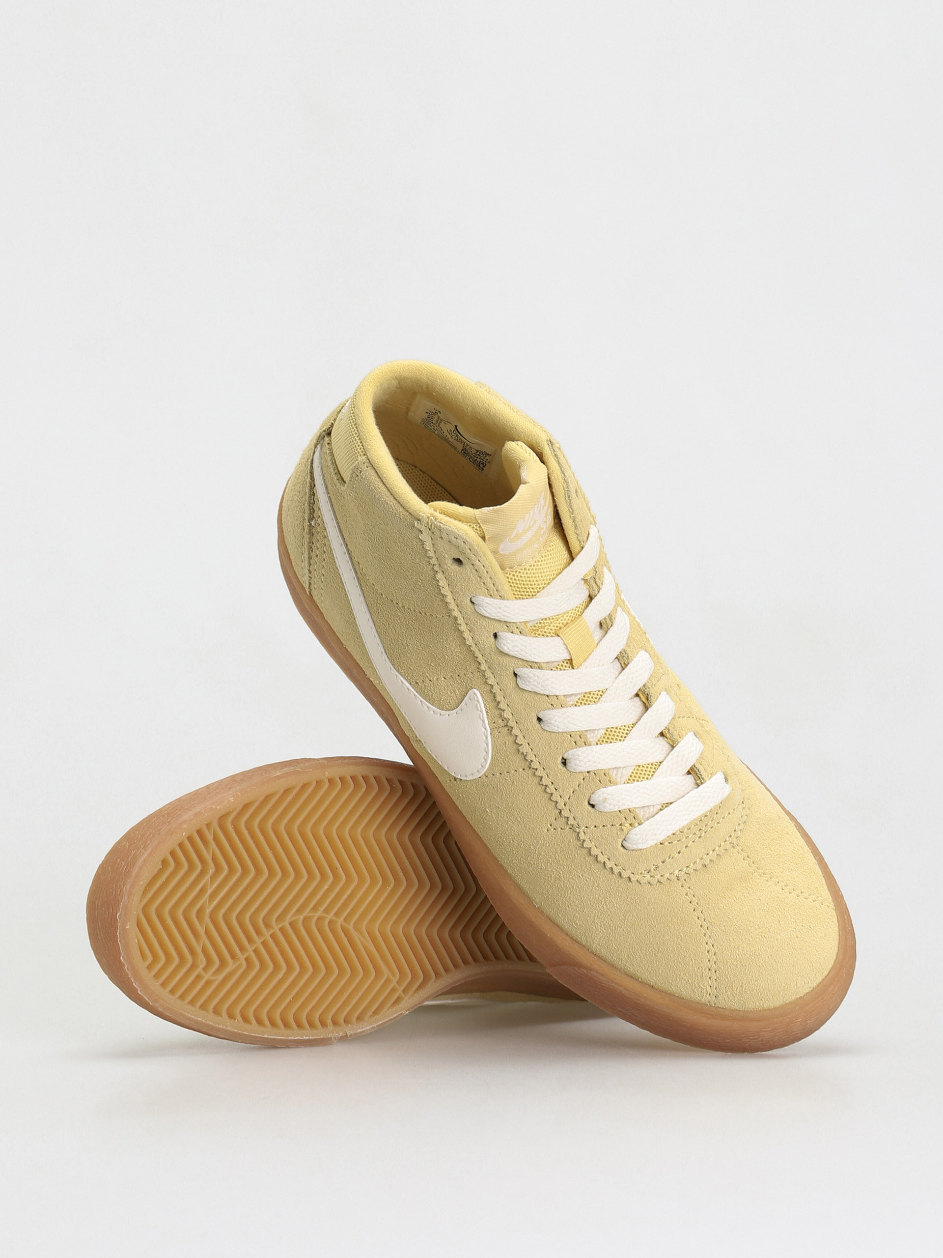 Nike SB Bruin High Shoes Wmn - white, brown (lemon wash/sail 