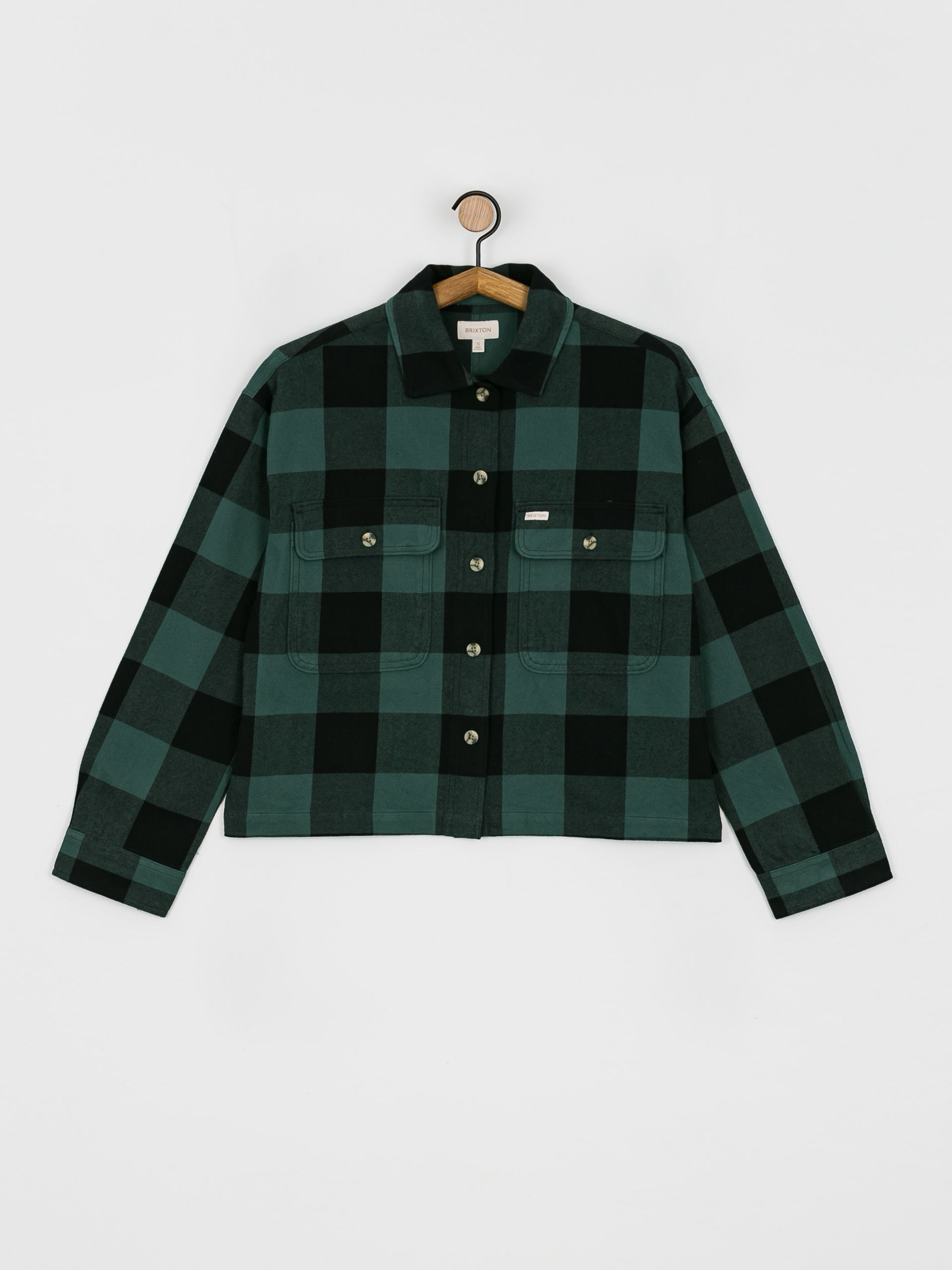 Brixton Bowery Flannel Ls Shirt Wmn (emerald)