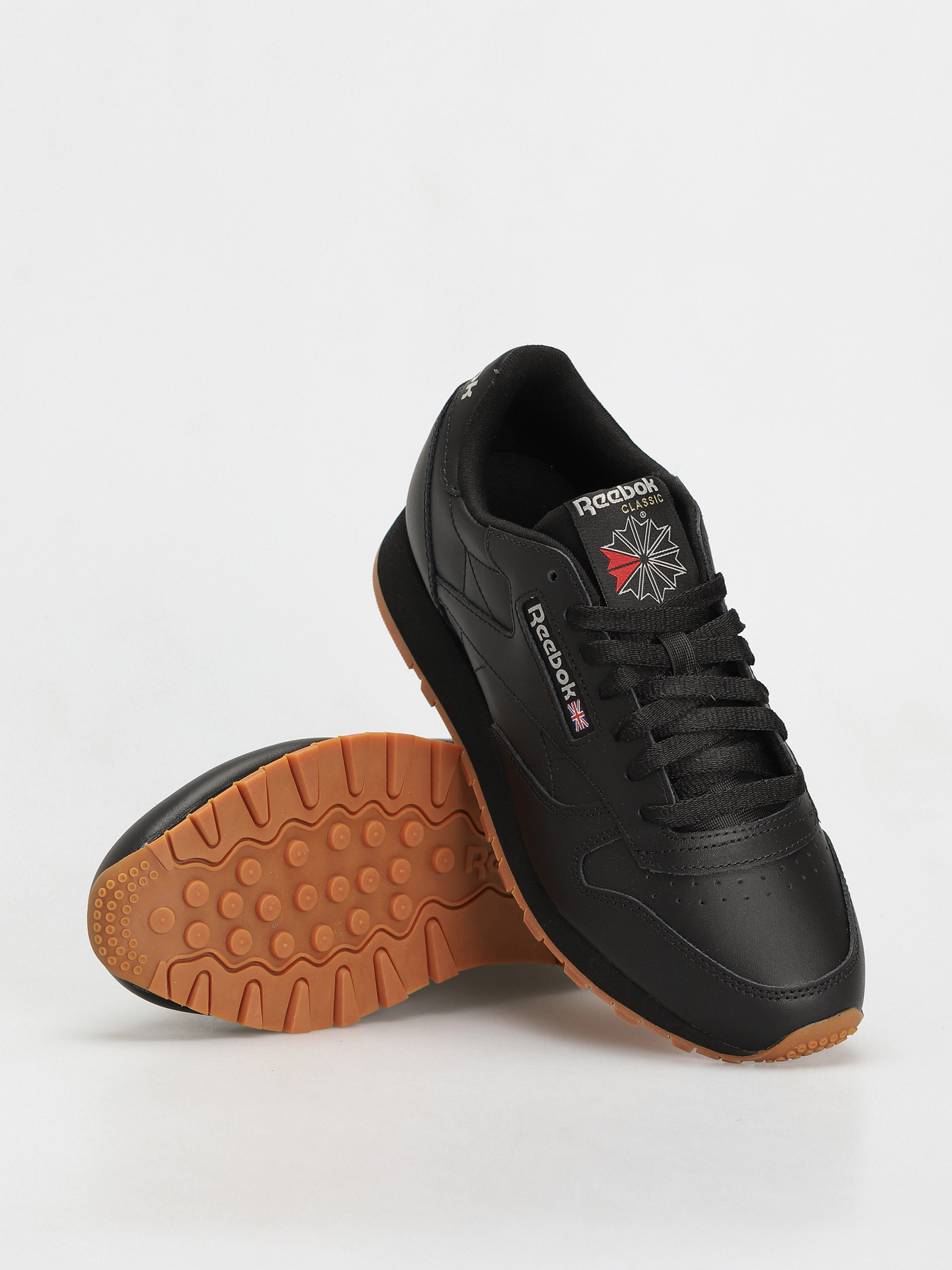 Black reebok classic gum sole online