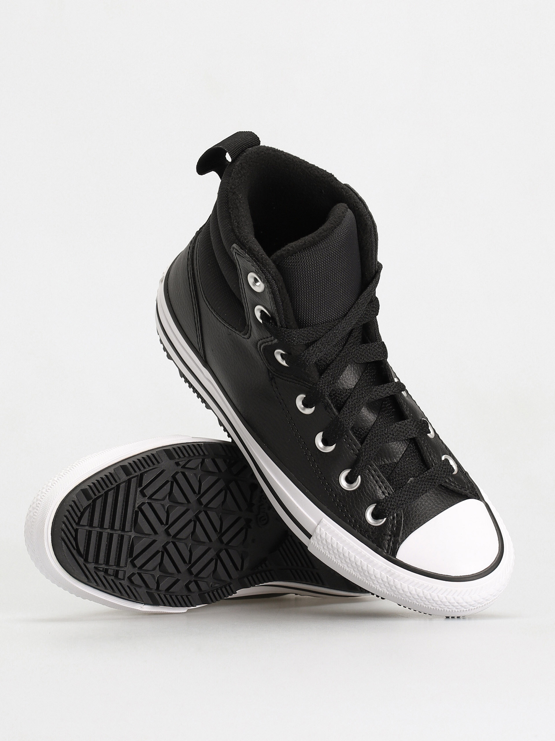 Converse Chuck Taylor All Star Berkshire Boot Hi Shoes (black/white/black)