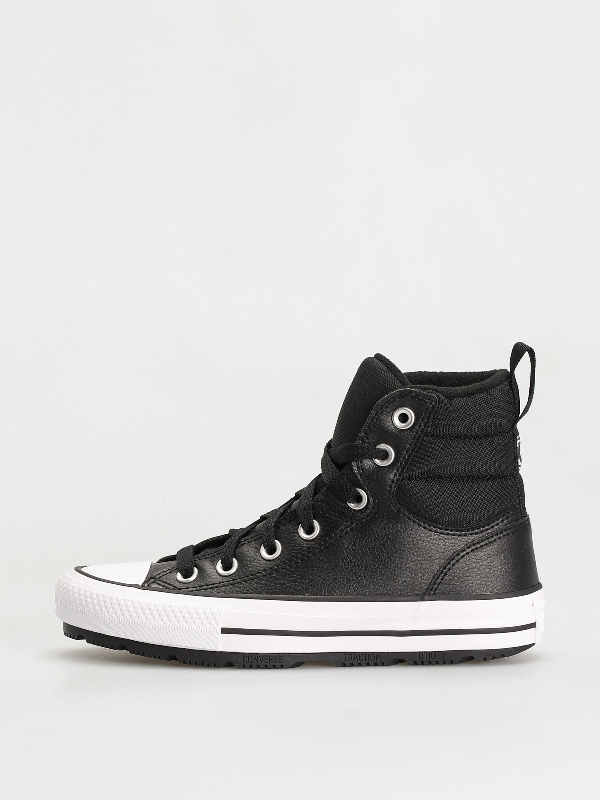 Converse Chuck Taylor All Star Berkshire Boot Hi Shoes (black/white/black)
