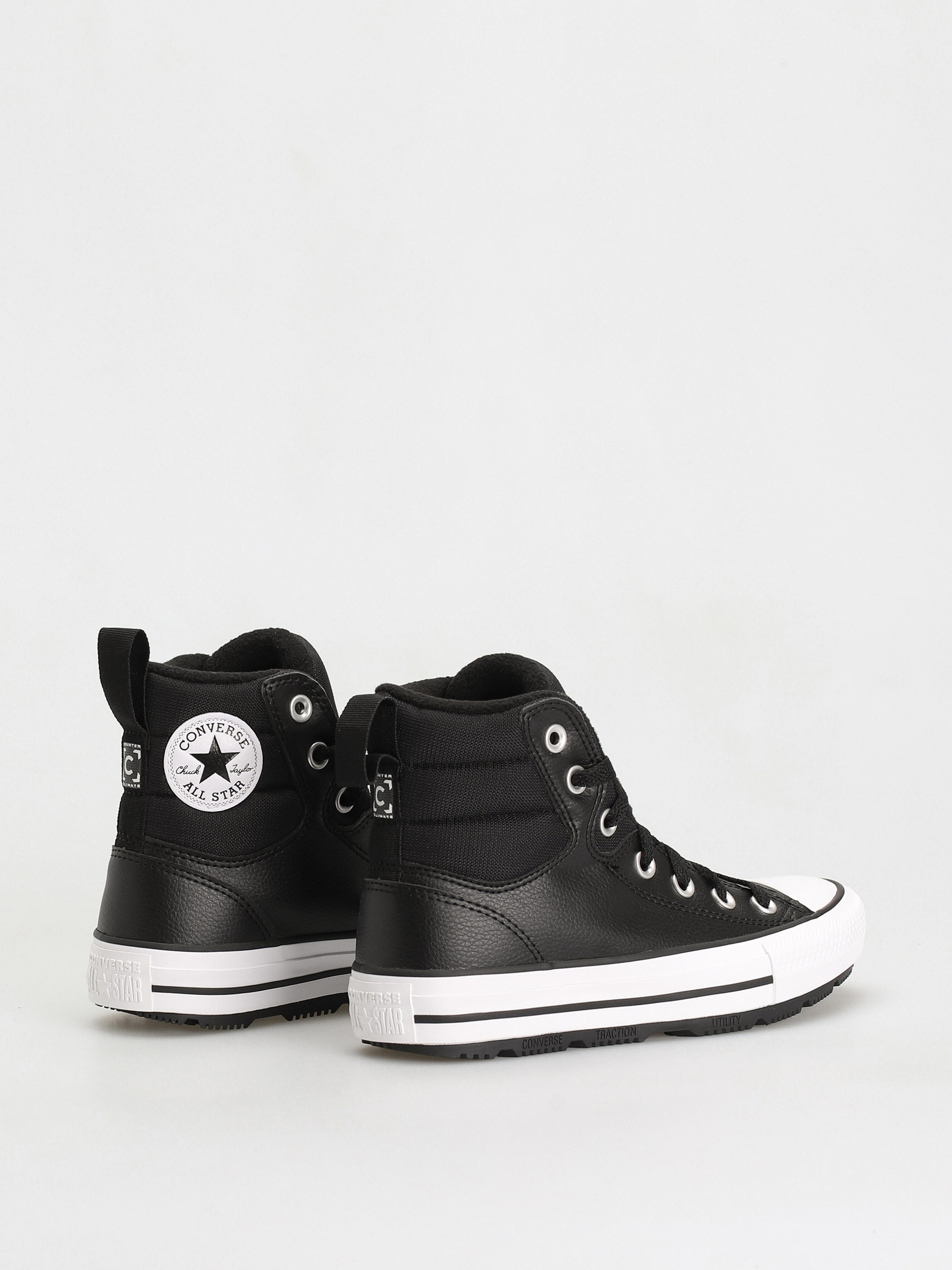 Converse Chuck Taylor All Star Berkshire Boot Hi Shoes (black/white/black)