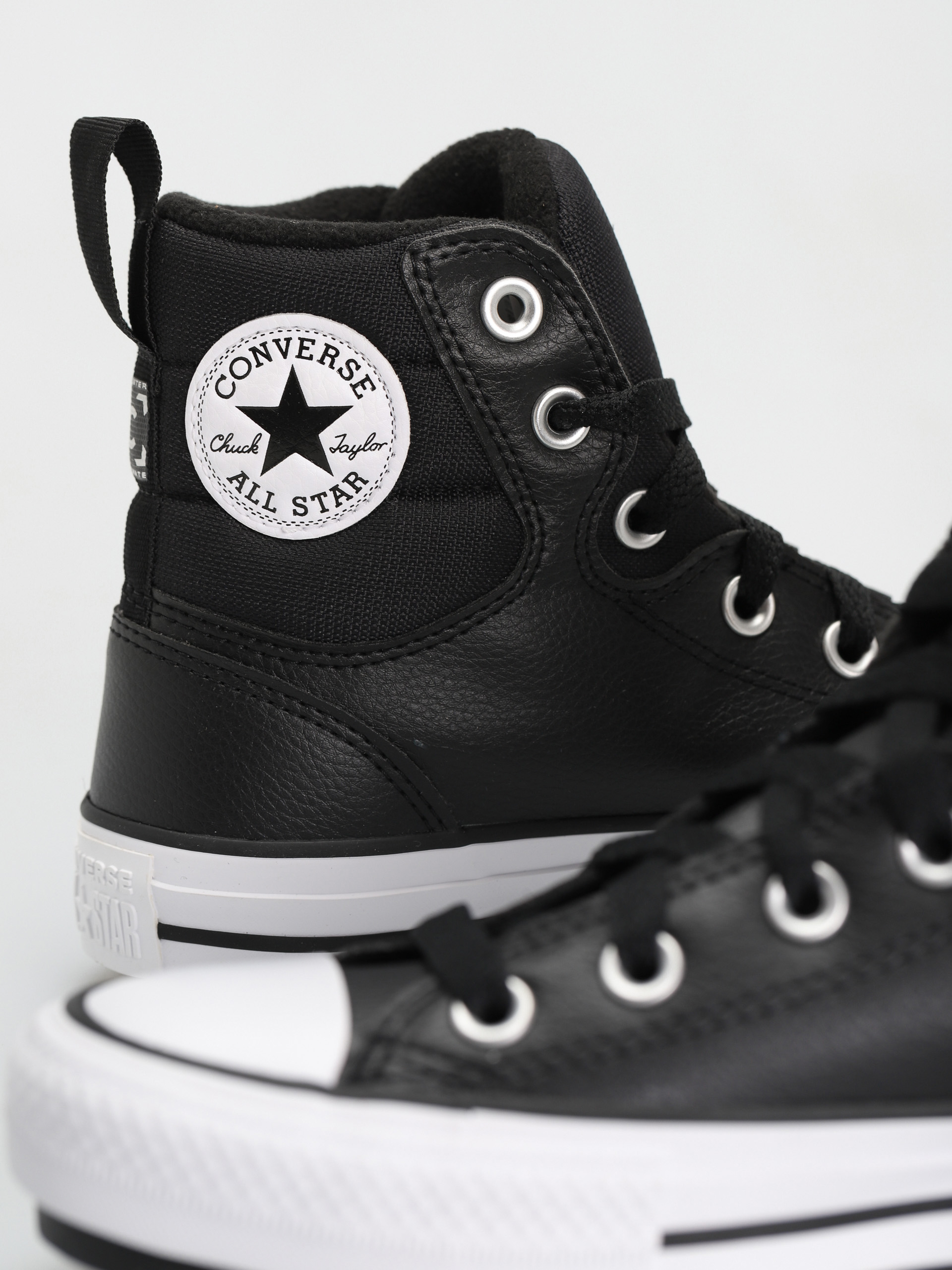Converse Schwarz Damen Boots GefÃ¼ttert Schwarz Converse Chuck