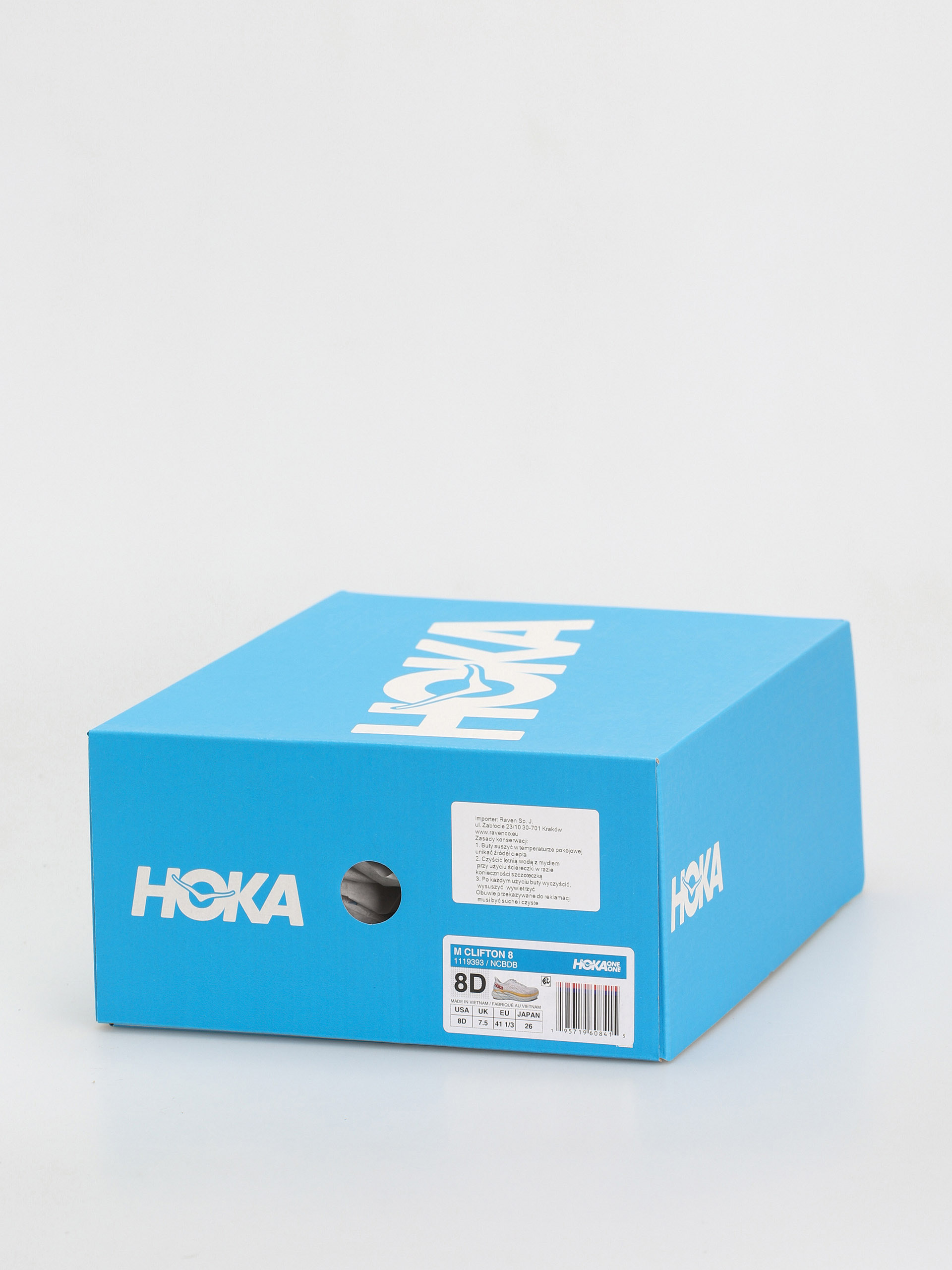 Hoka One One Clifton 8 Shoes (nimbus cloud/blanc de blanc)
