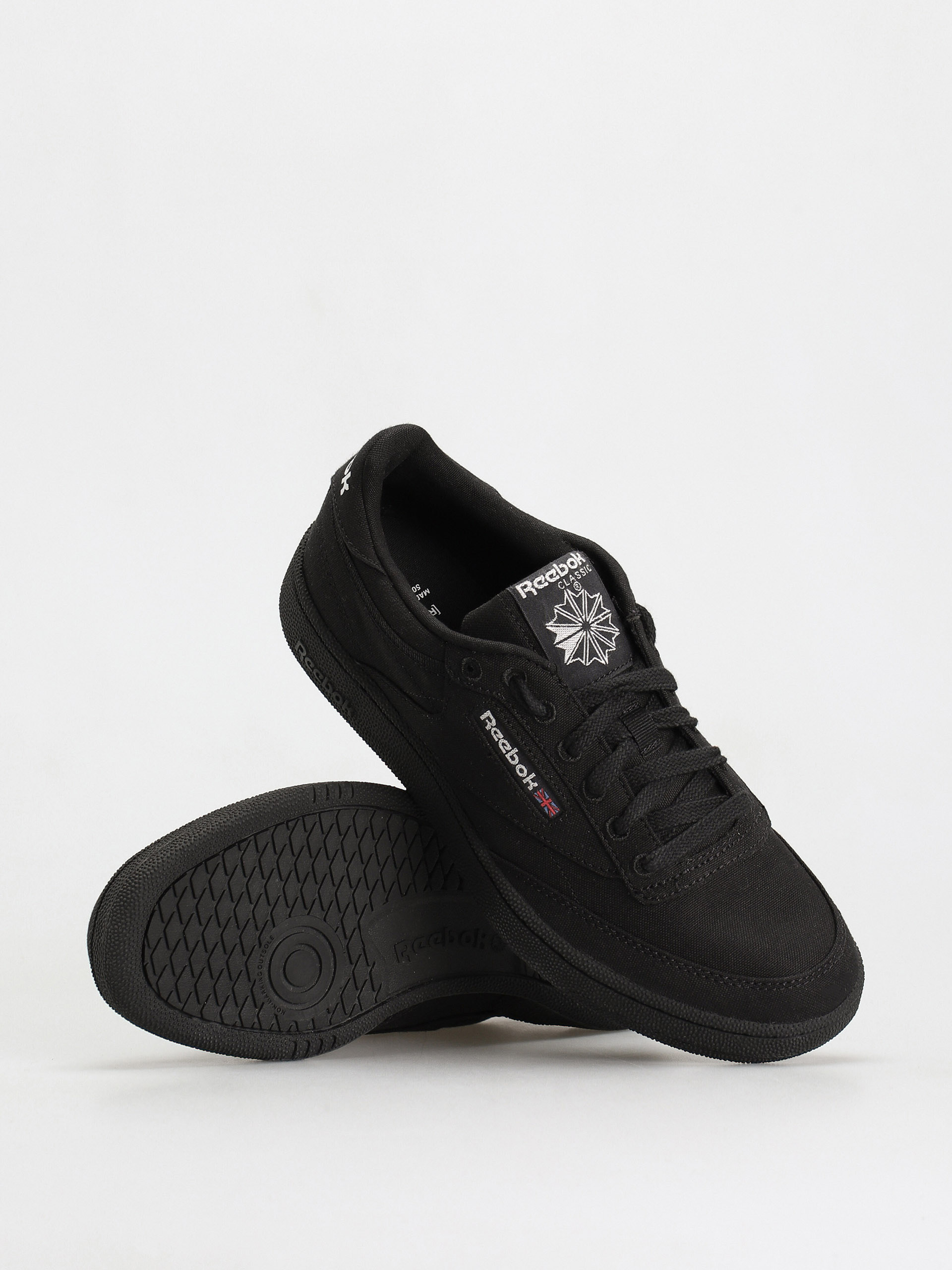Reebok Club C 85 Grow Shoes (cblack/cblack/ftwwht)