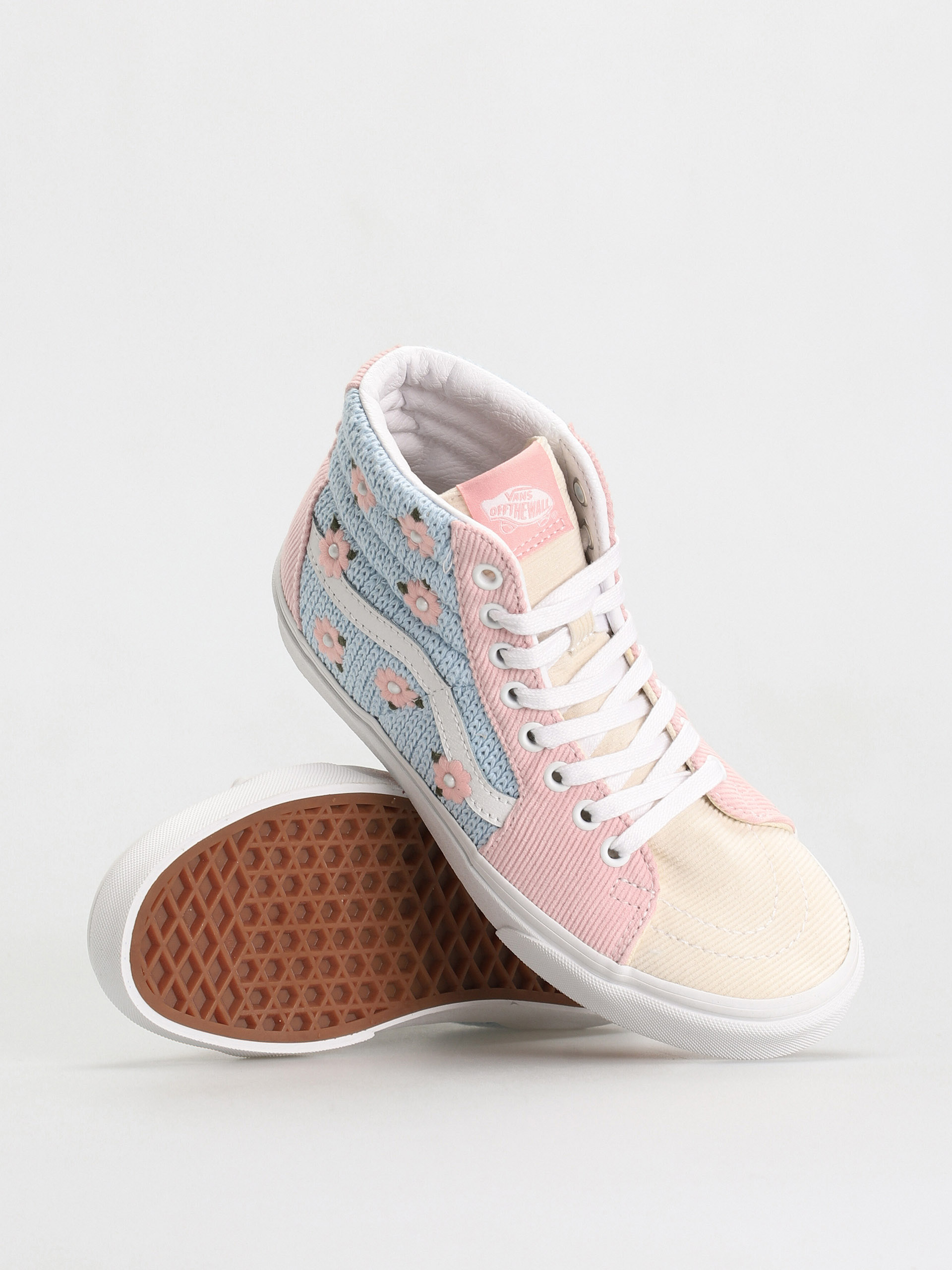 Vans Sk8 Hi Shoes (knitted florals multi)