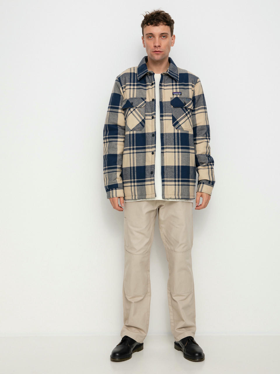 Patagonia Insulated Cotton Fjord Flannel Jacket tan)