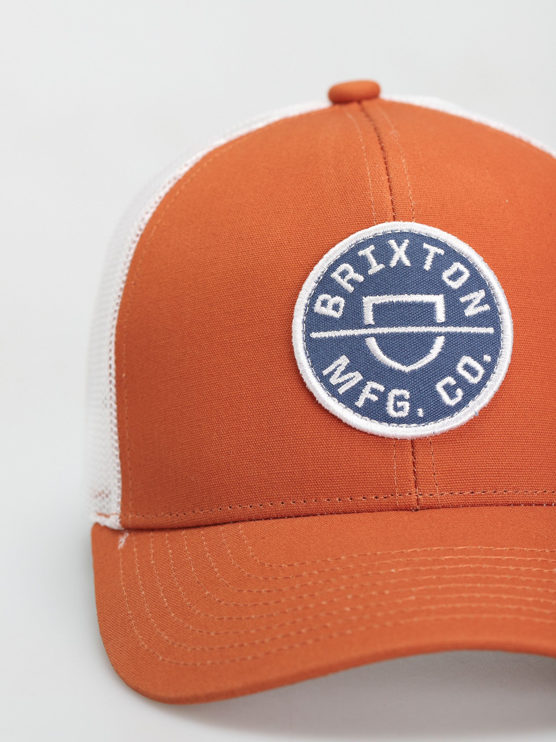 Brixton Crest X Mp Mesh Cap Cap (burnt orange/white)