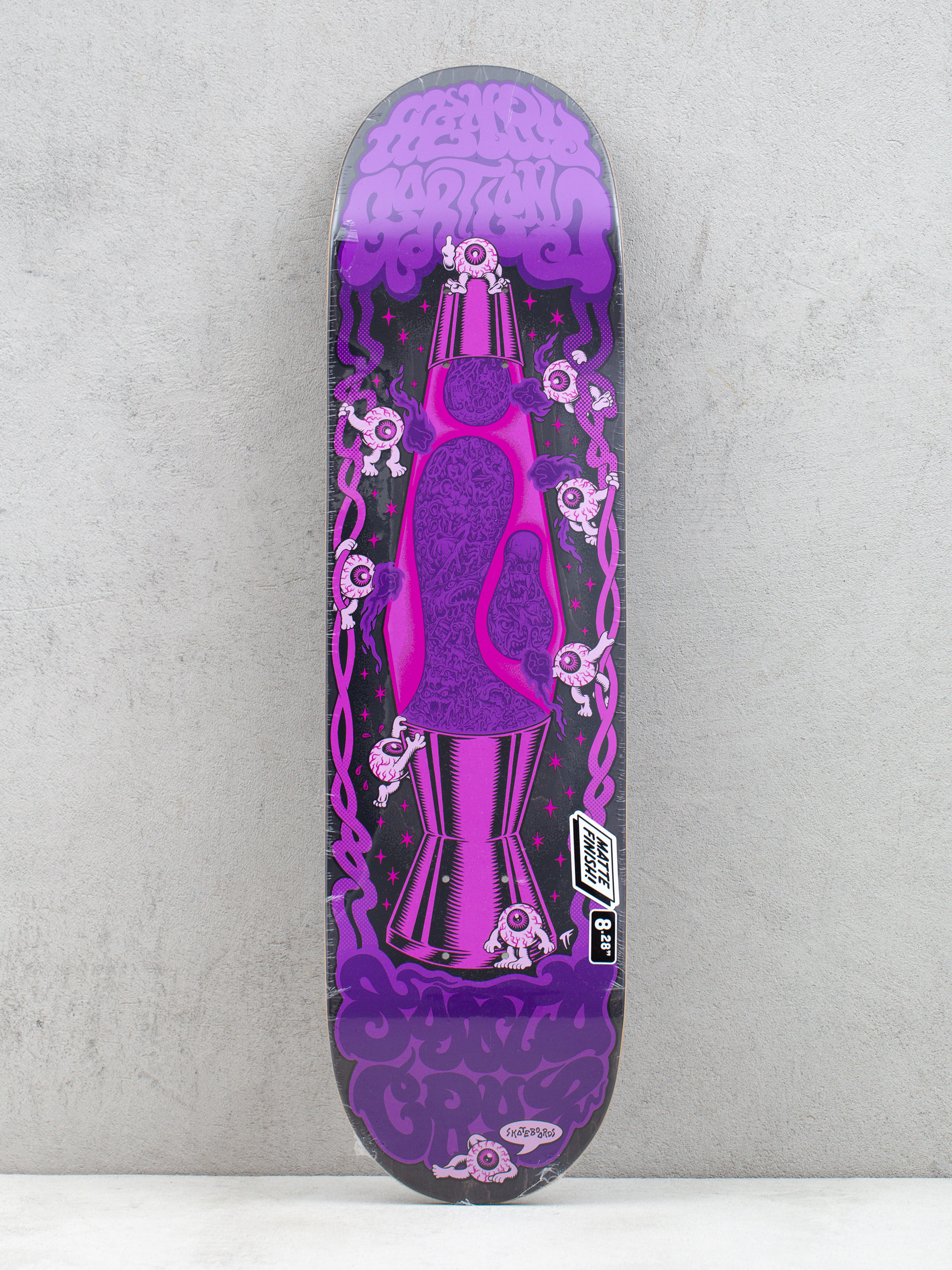 Santa Cruz Gartland Lava Lamp Deck (black/purple)