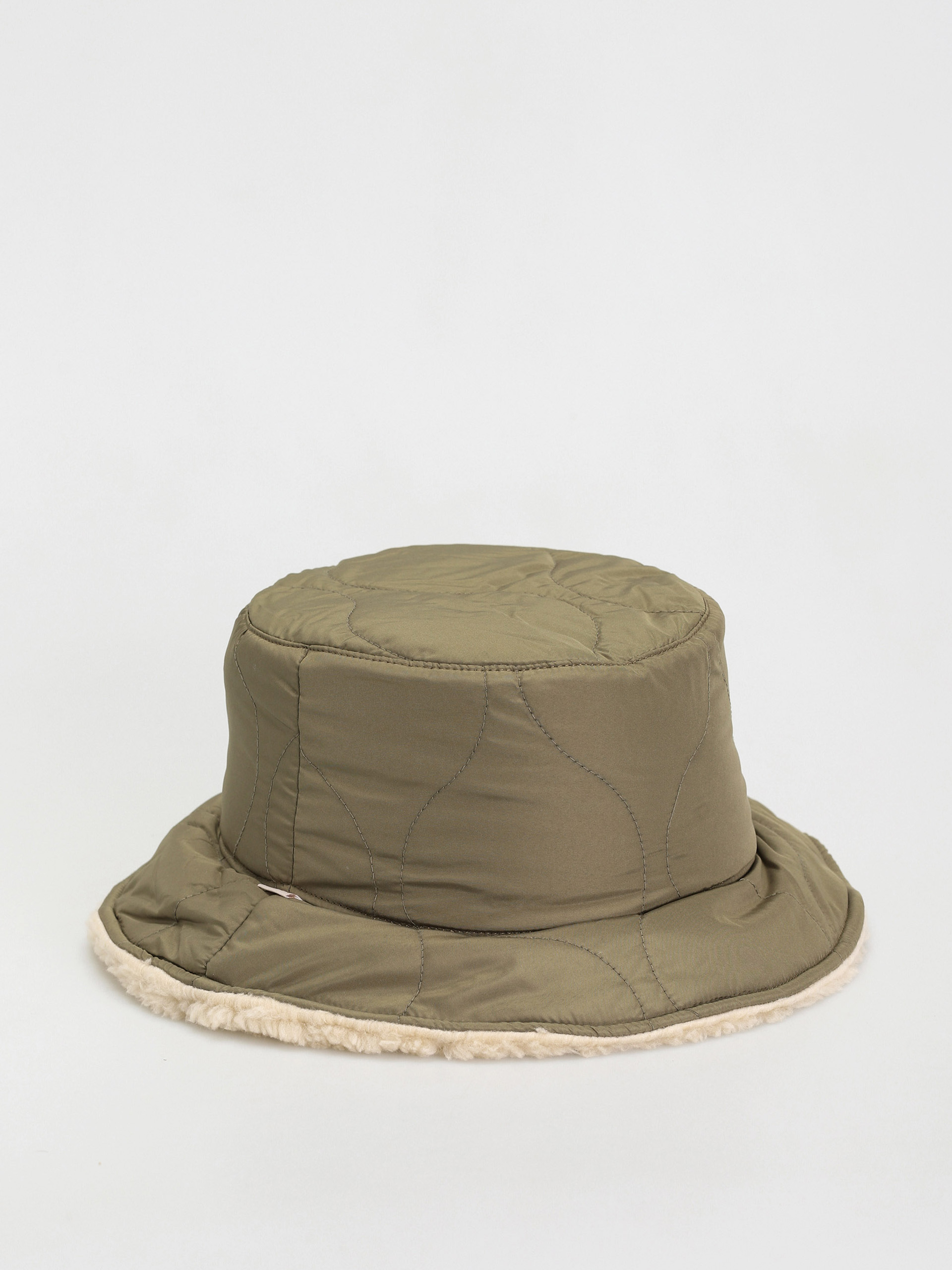 Brixton Petra Reversible Bucket Hat Hat Wmn (military olive/dove sherpa)