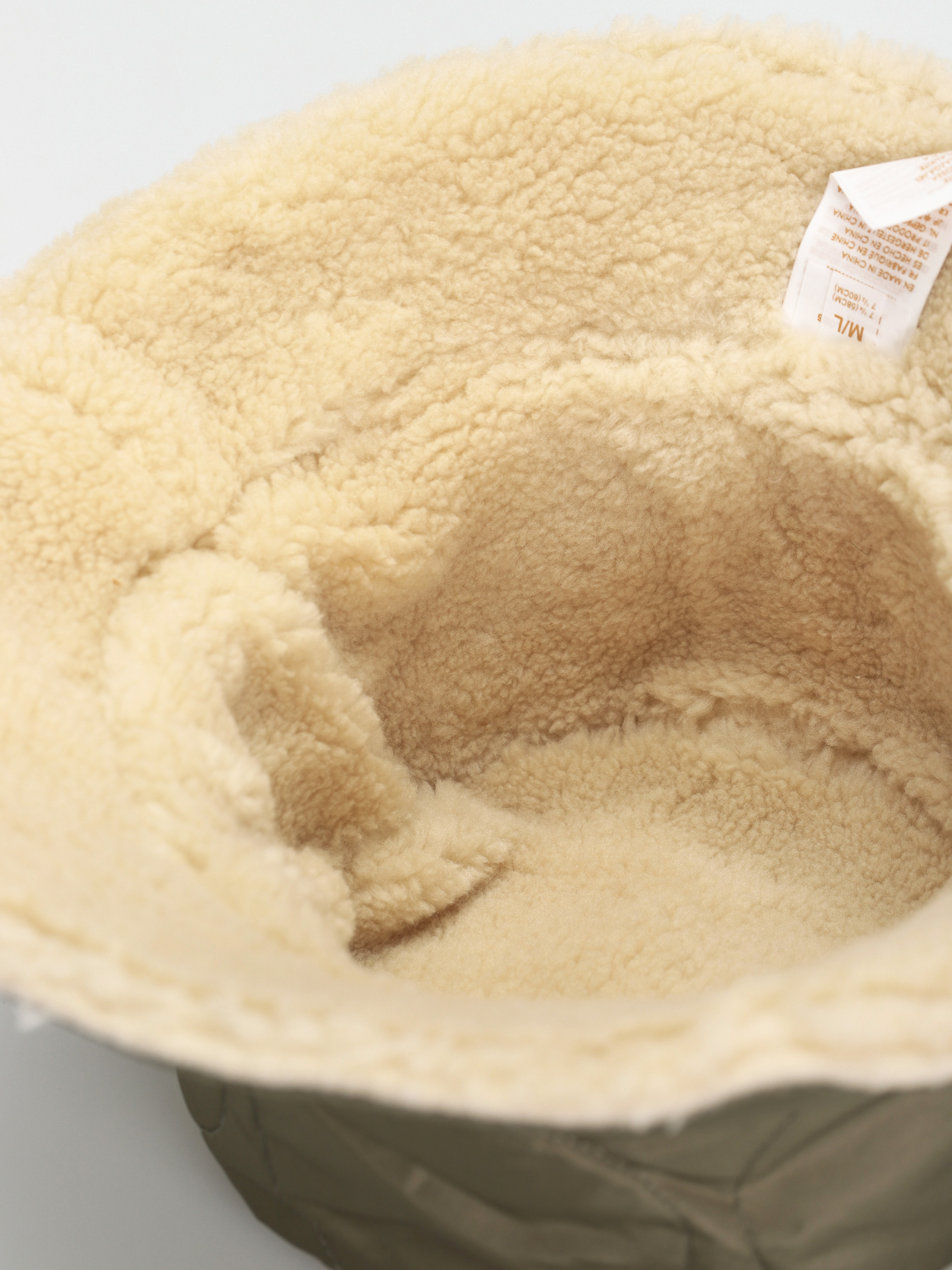 Brixton Petra Reversible Bucket Hat Hat Wmn (military olive/dove sherpa)