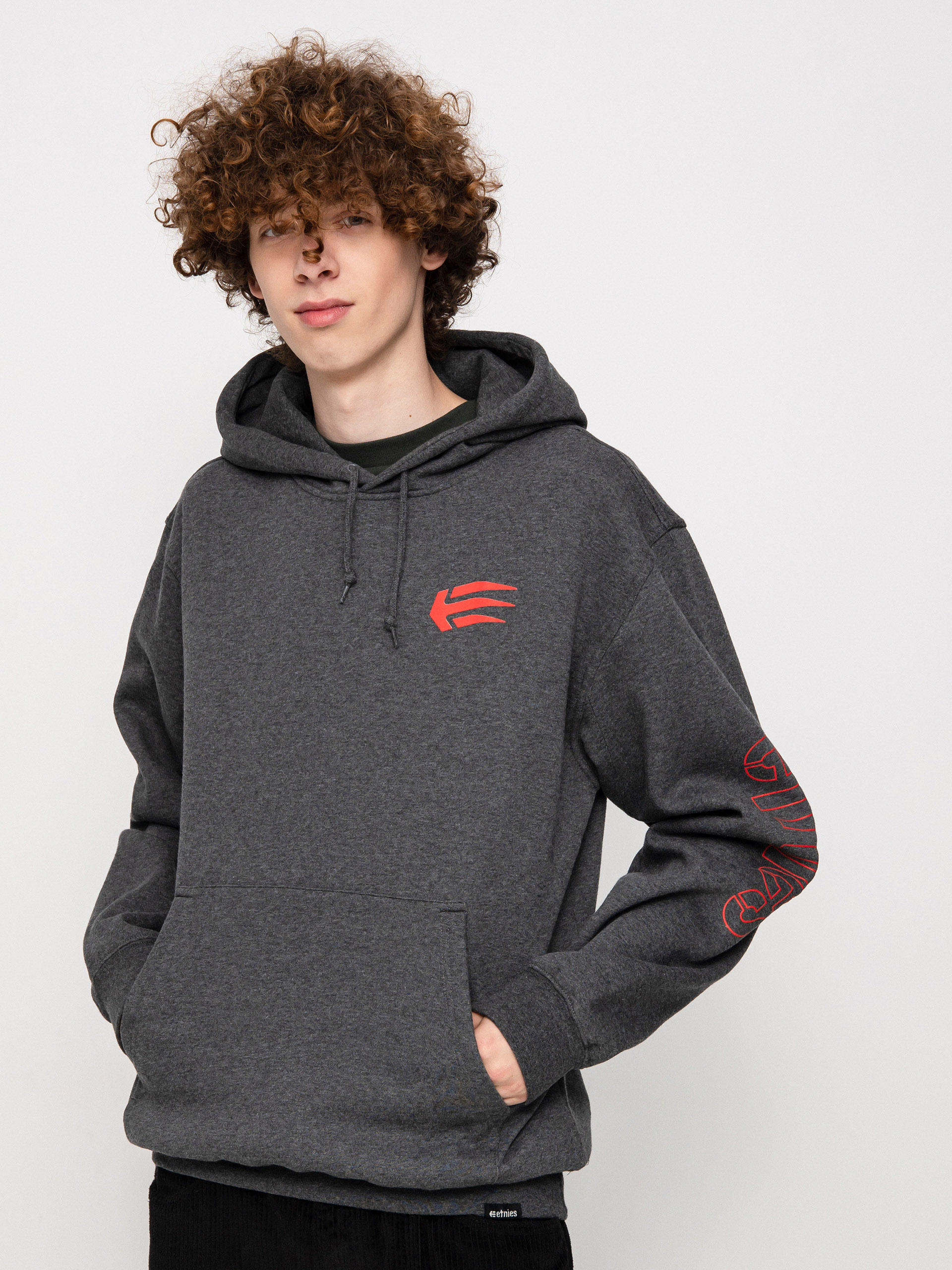 Etnies Joslin HD Hoodie (grey/red)