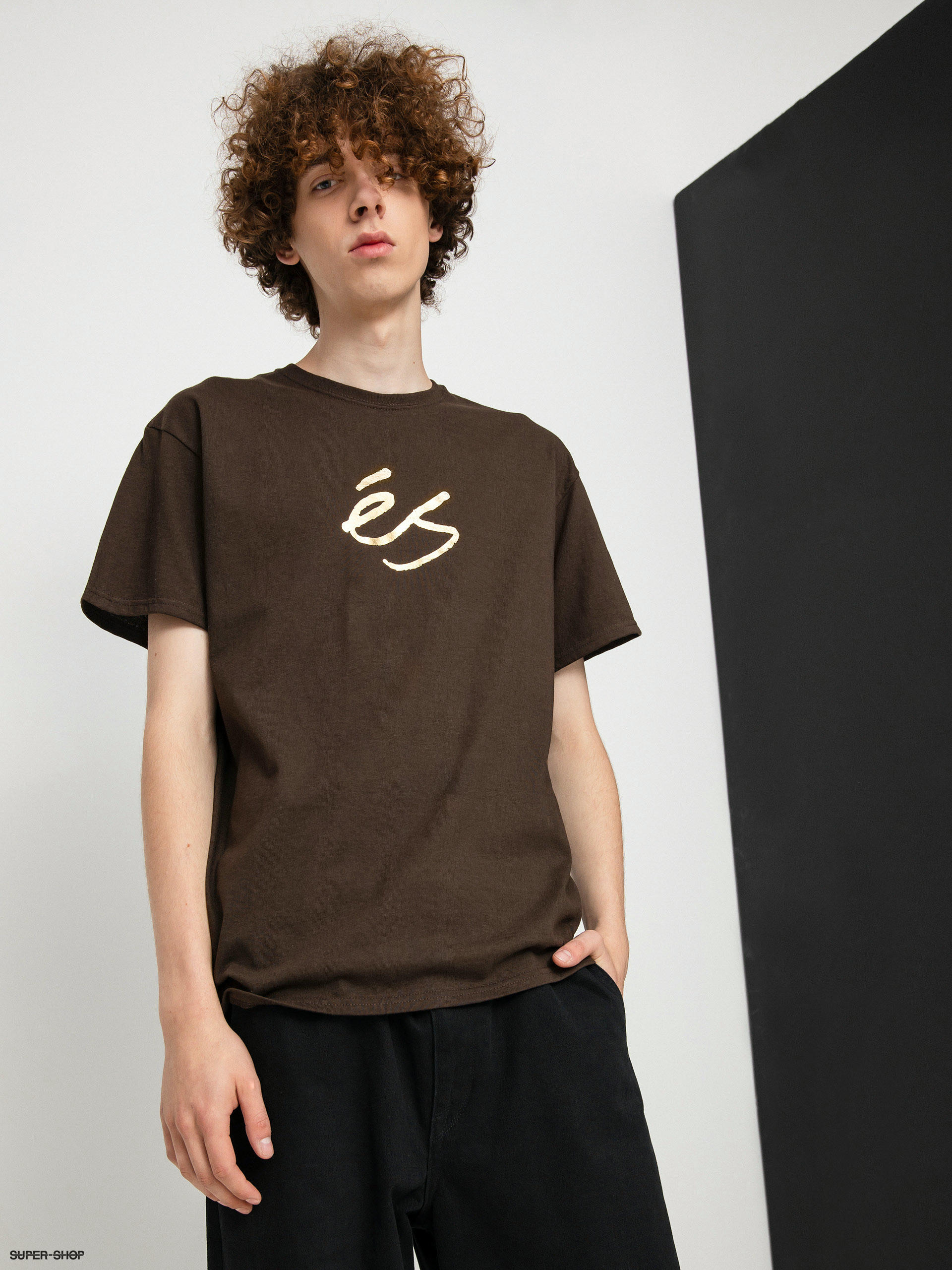 eS Foil Script T-shirt (brown)