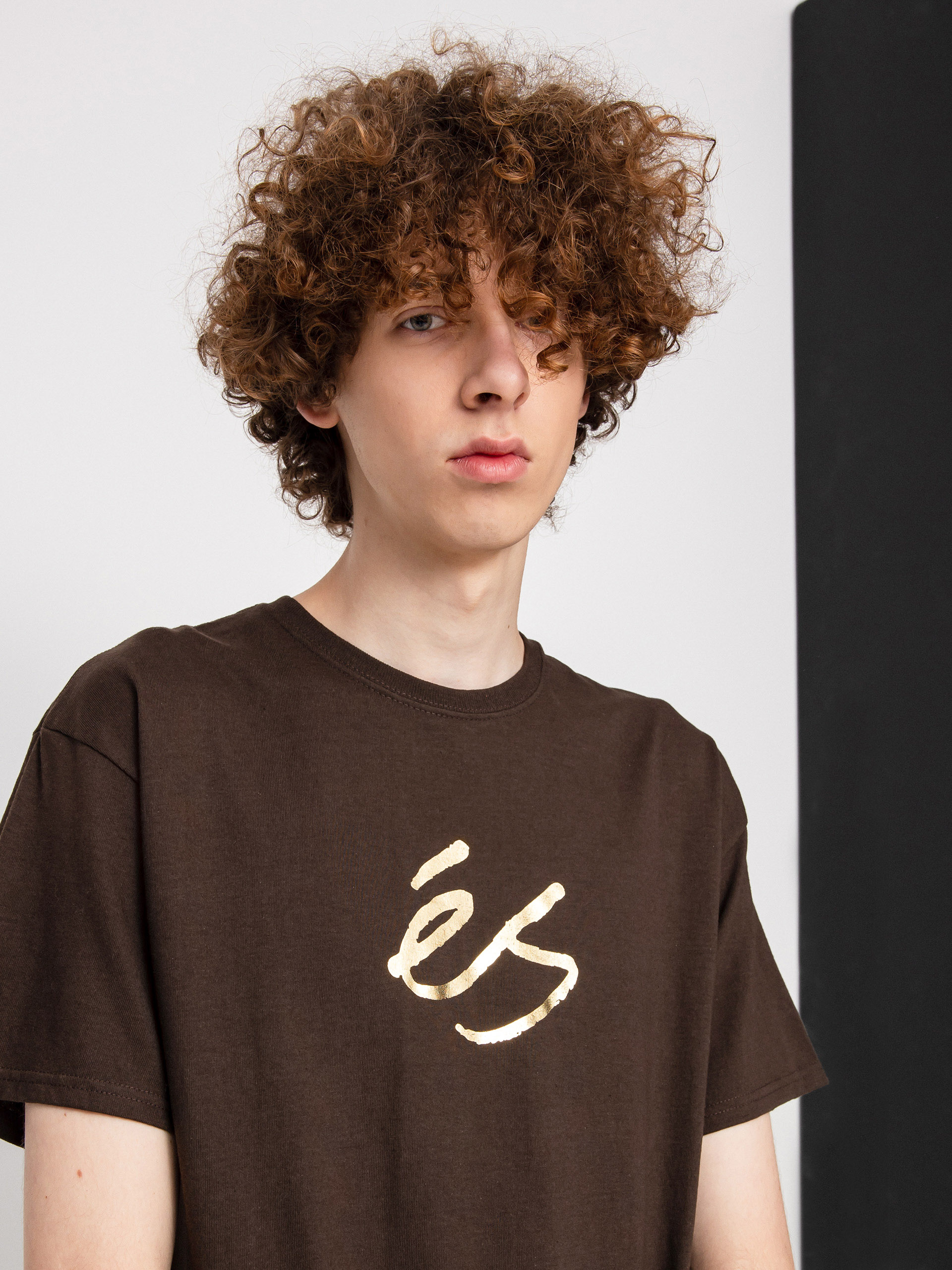 eS Foil Script T-shirt (brown)