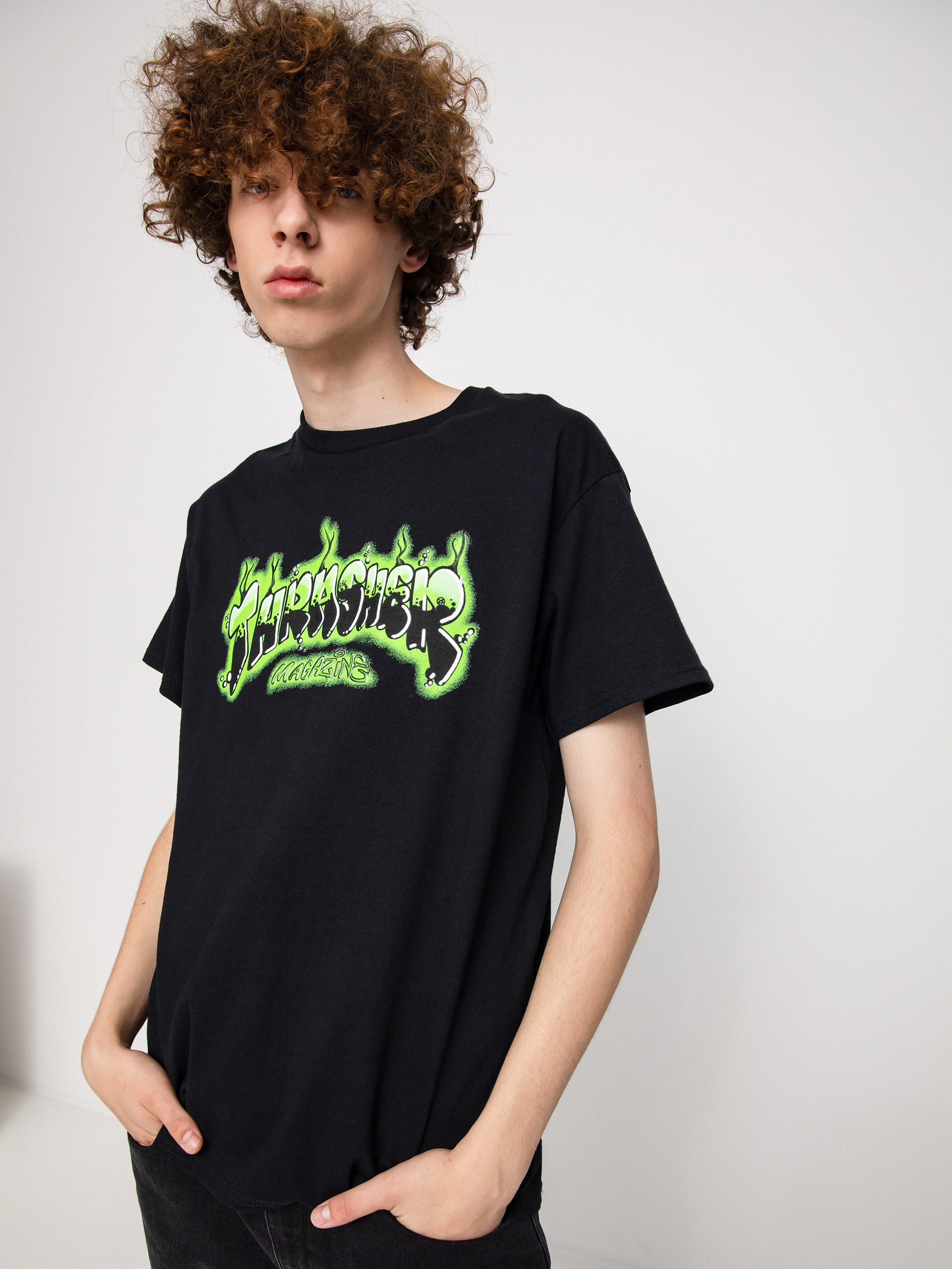 Thrasher Airbrush T-Shirt (black)