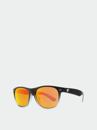 Volcom Fourty6 Sunglasses (matte black clear fade/gray red mirror)