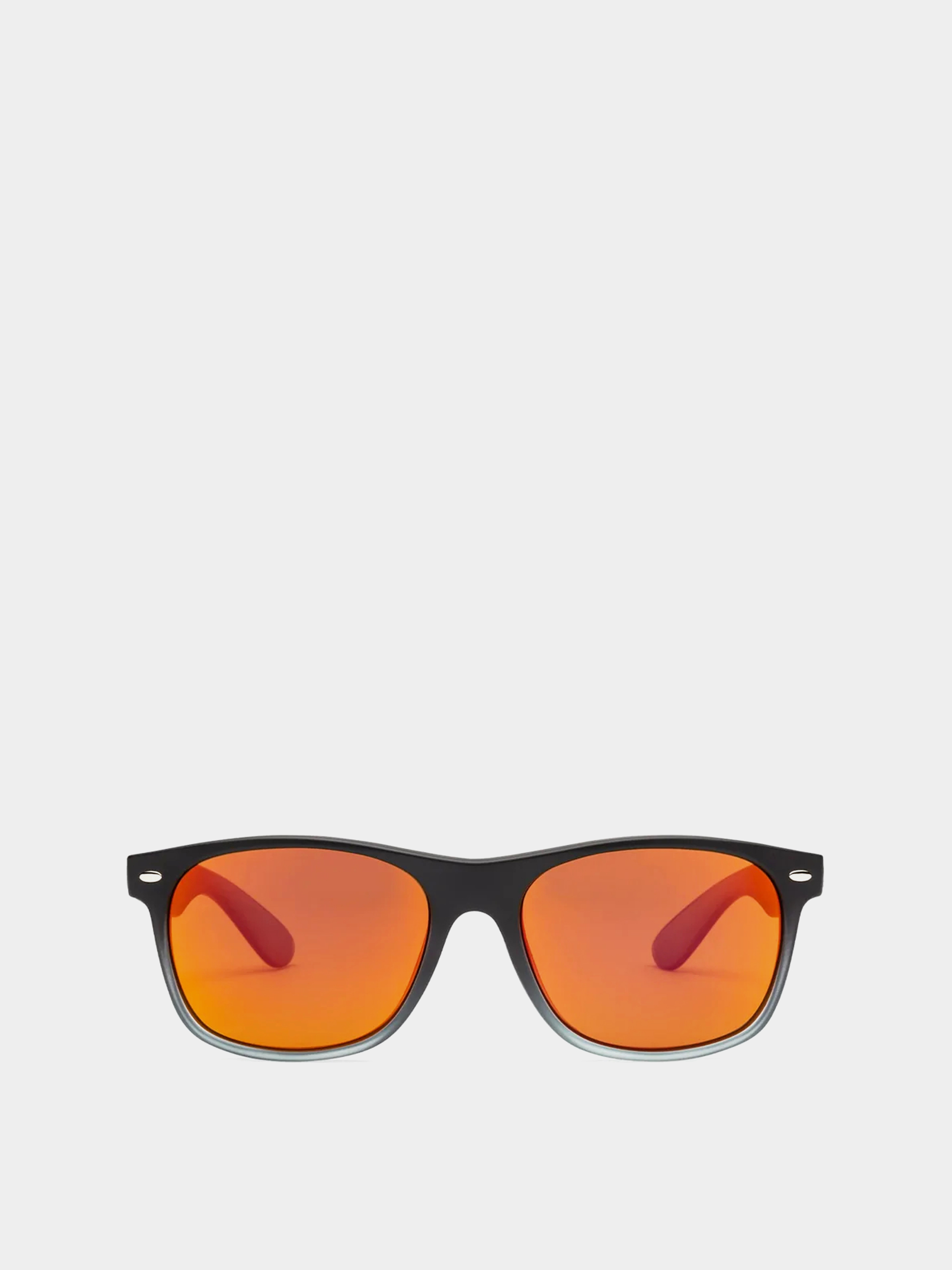 Volcom Fourty6 Sunglasses (matte black clear fade/gray red mirror)